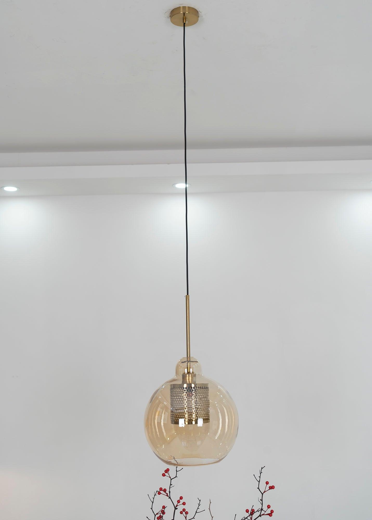 Lustra Suspension en Verre Chiswick pour Salon
