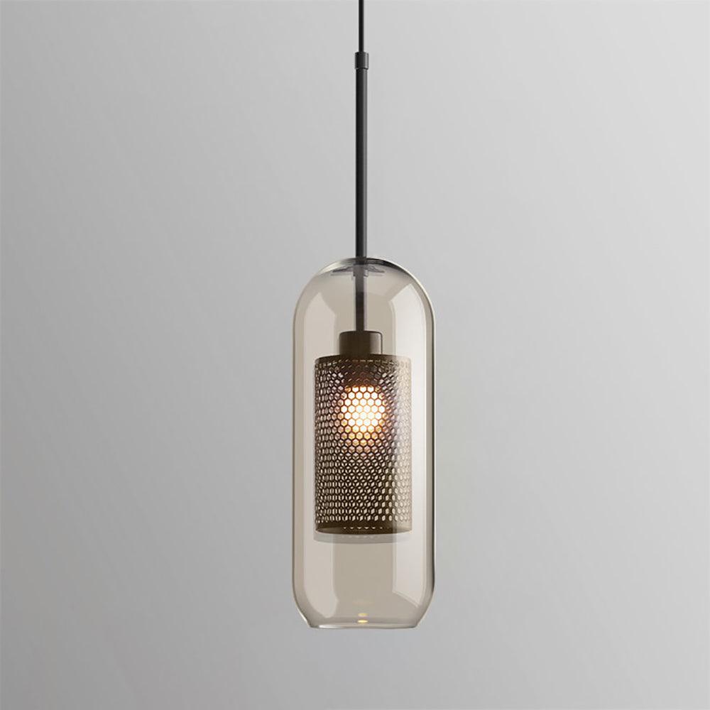 Lustra Suspension en Verre Chiswick pour Salon