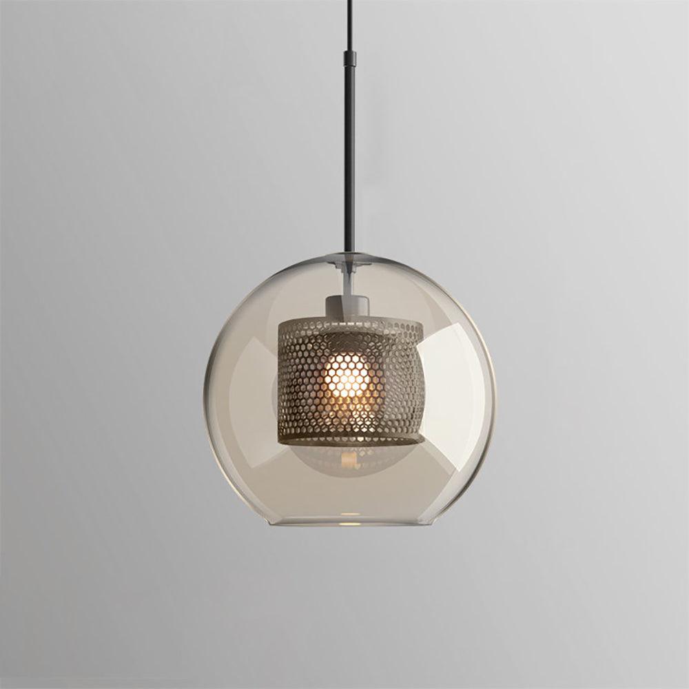 Lustra Suspension en Verre Chiswick pour Salon