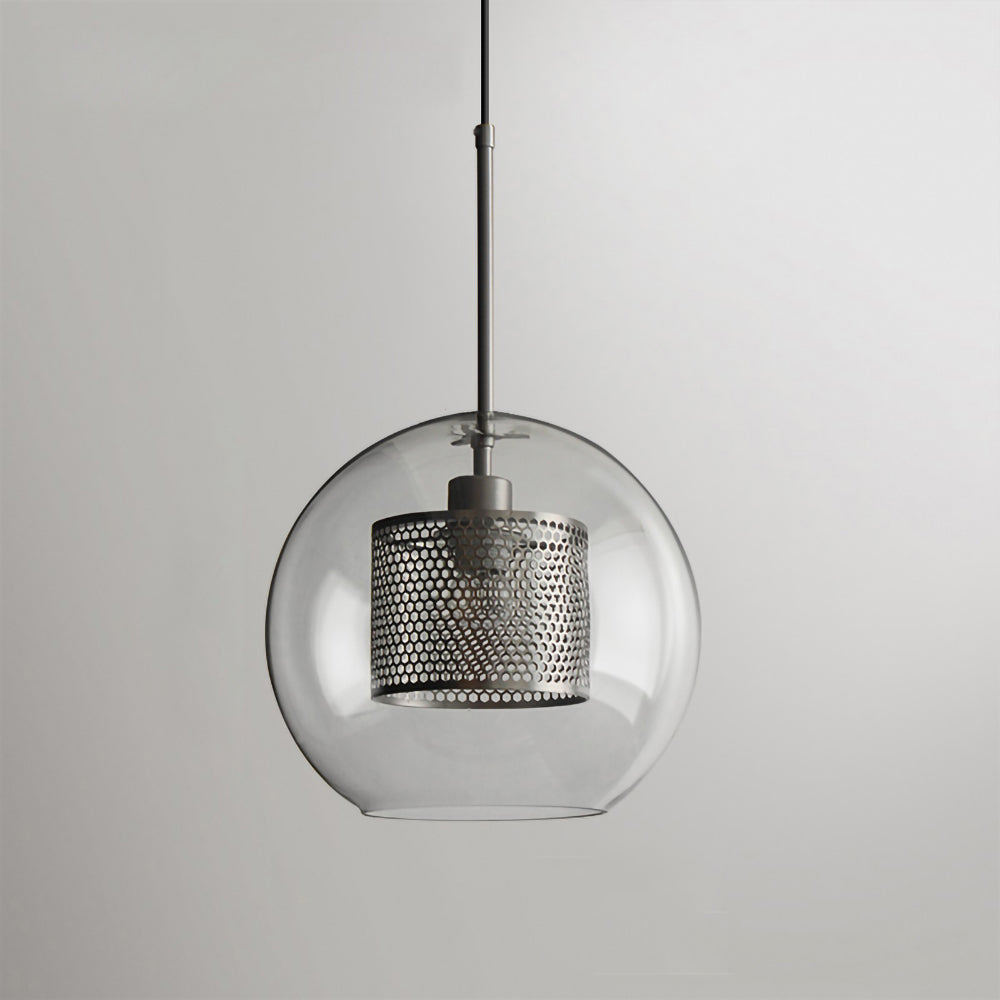 Lustra Suspension en Verre Chiswick pour Salon