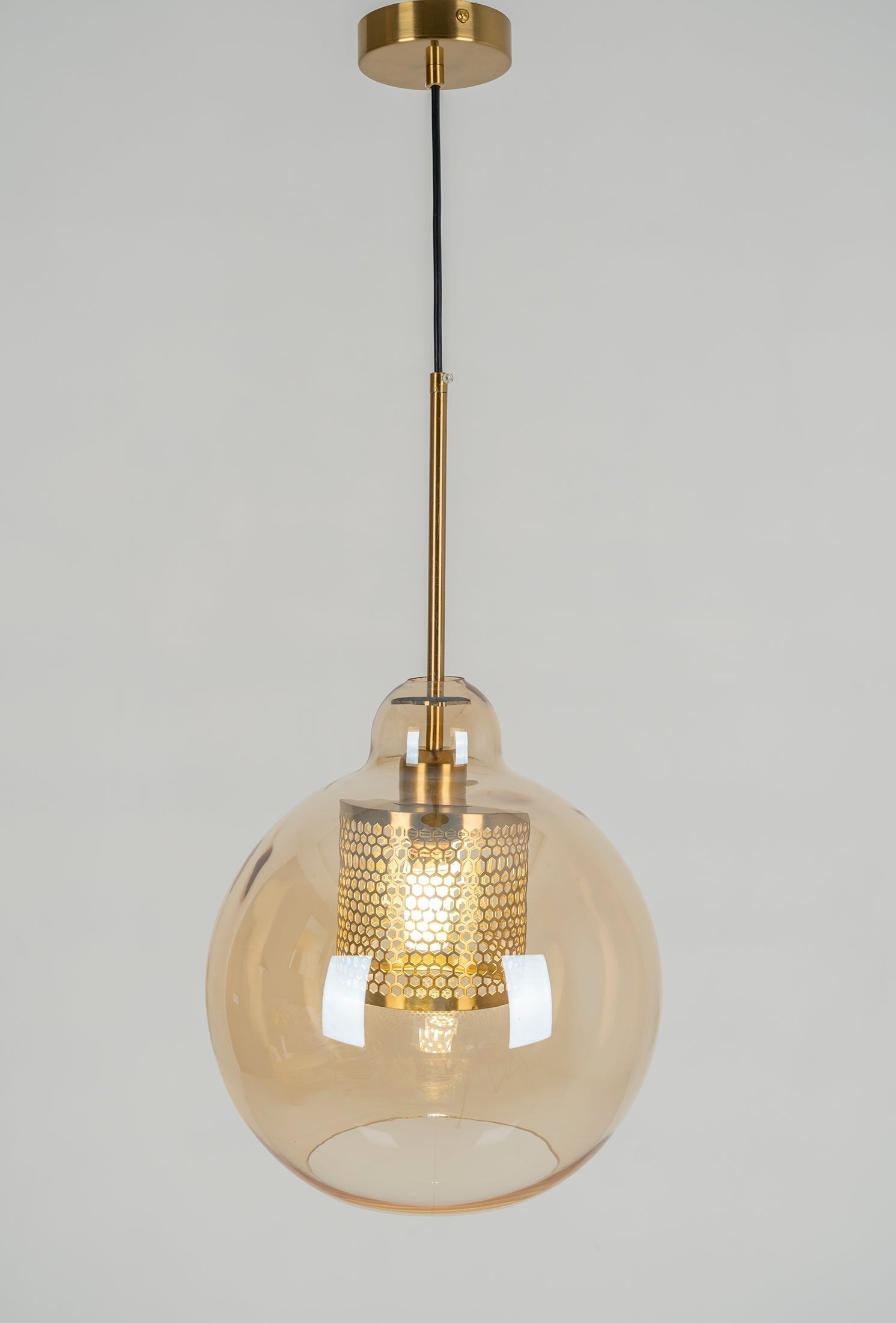 Lustra Suspension en Verre Chiswick pour Salon