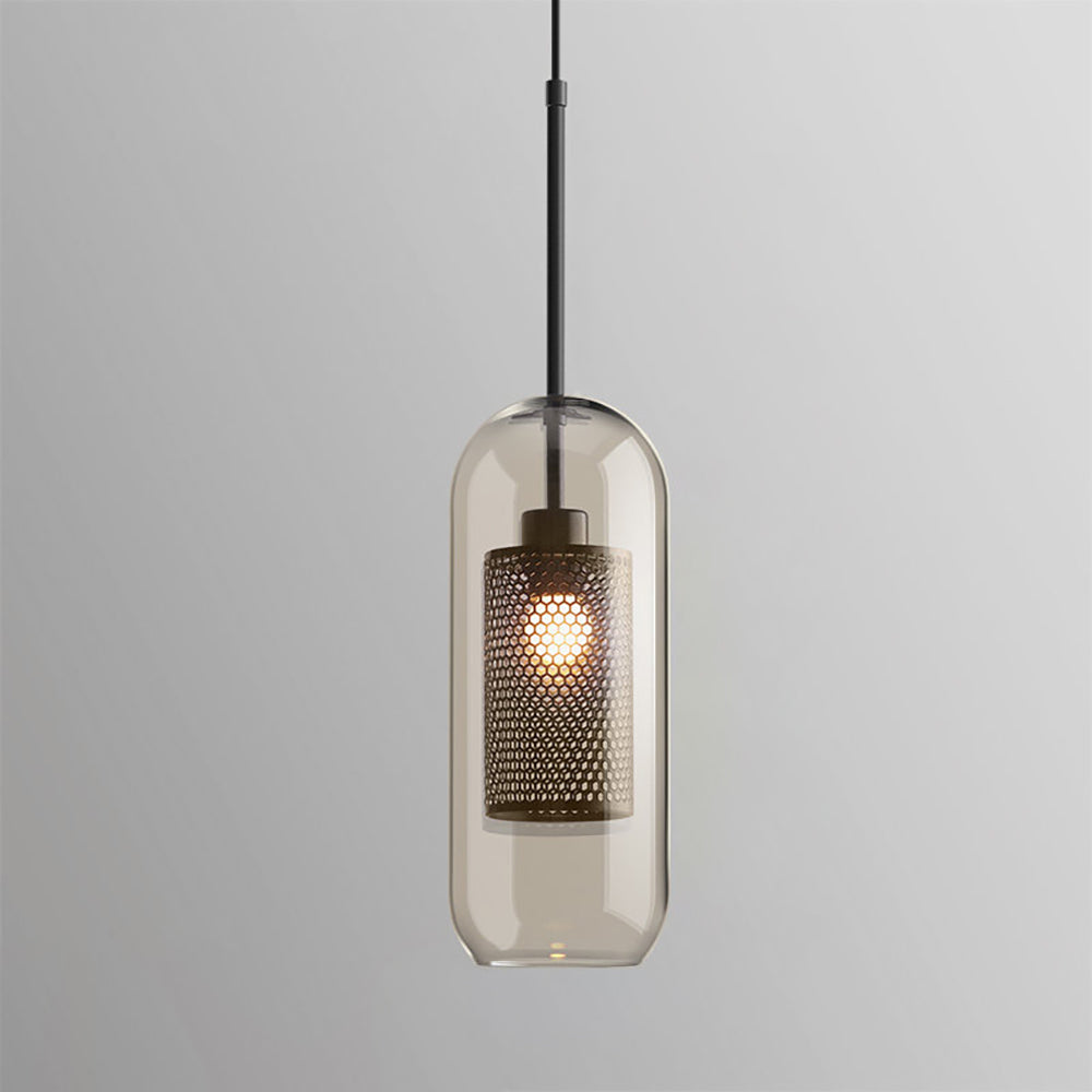 Lustra Suspension en Verre Chiswick pour Salon