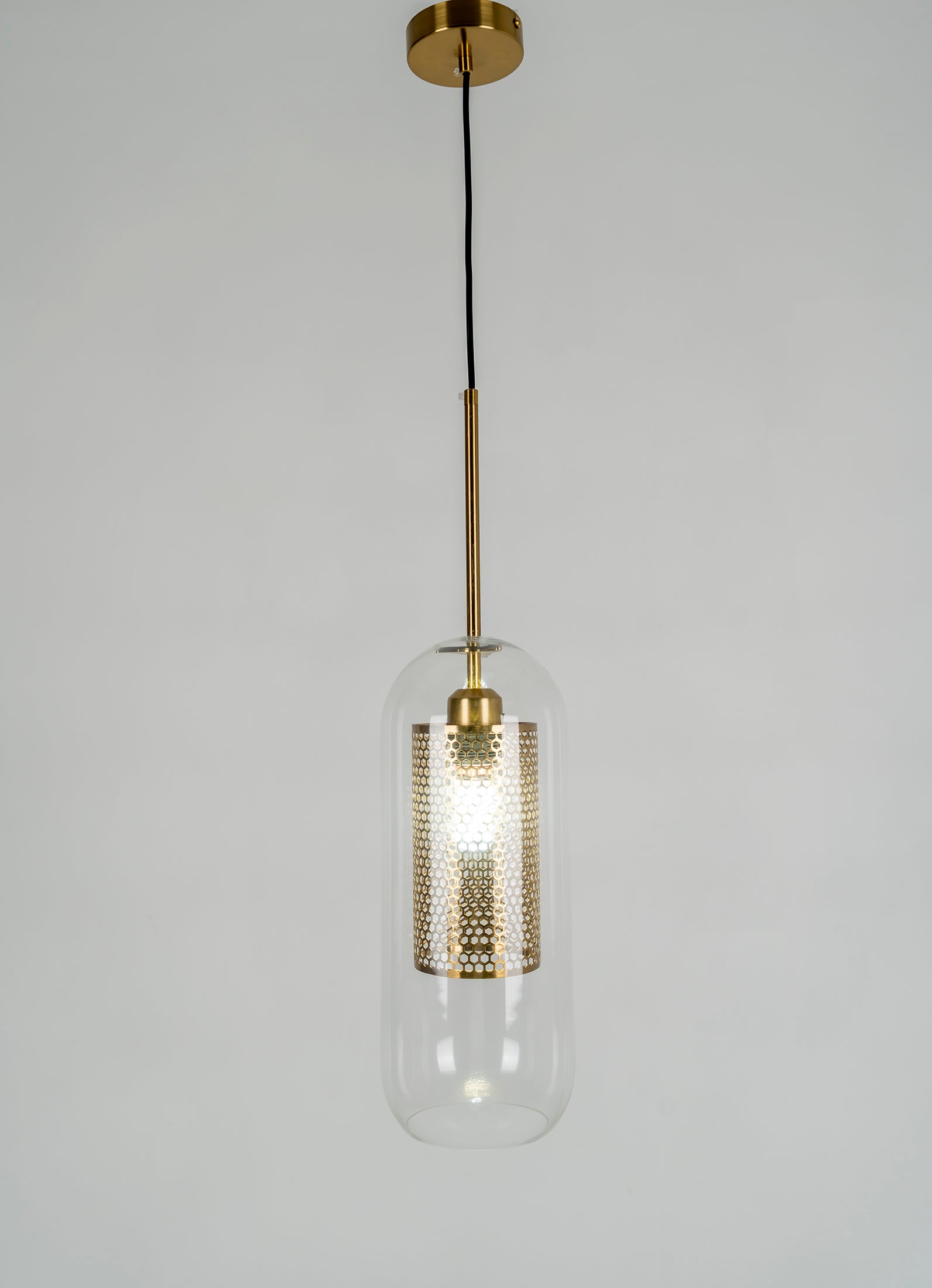 Lustra Suspension en Verre Chiswick pour Salon