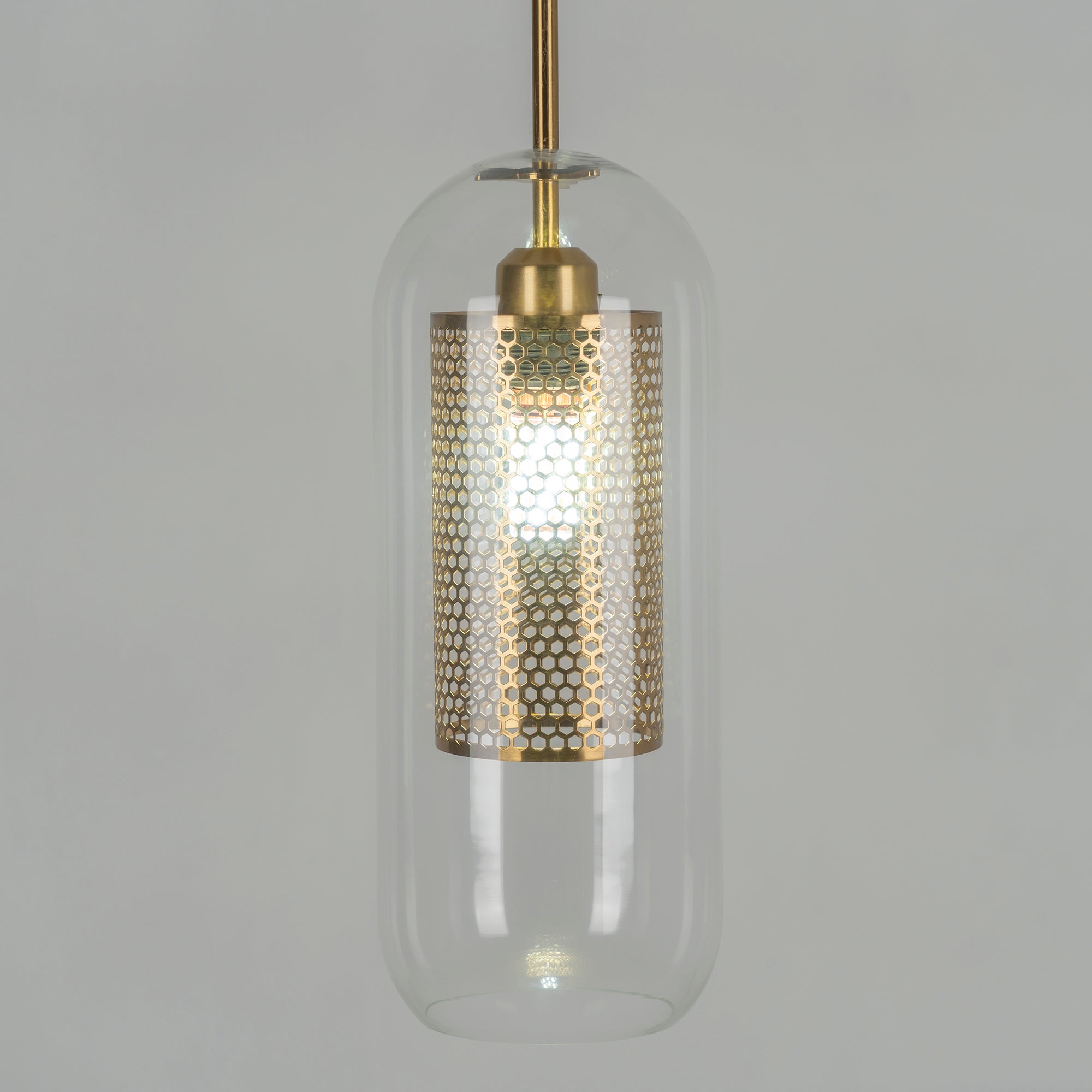 Lustra Suspension en Verre Chiswick pour Salon