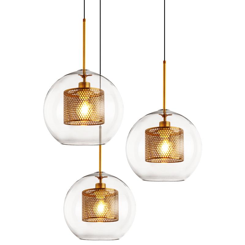 Lustra Suspension en Verre Chiswick pour Salon
