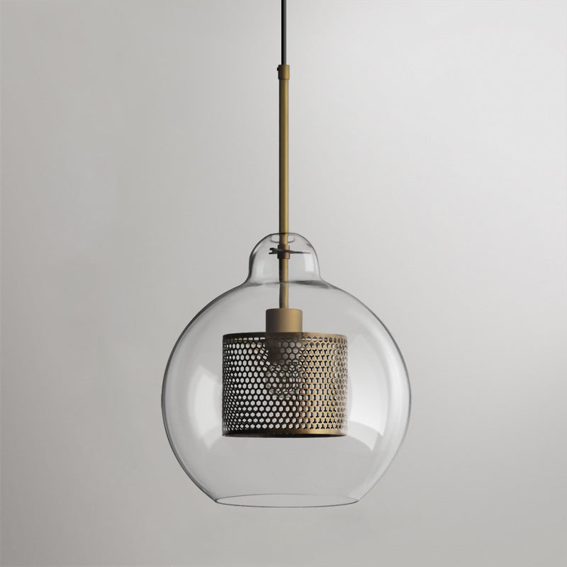 Lustra Suspension en Verre Chiswick pour Salon