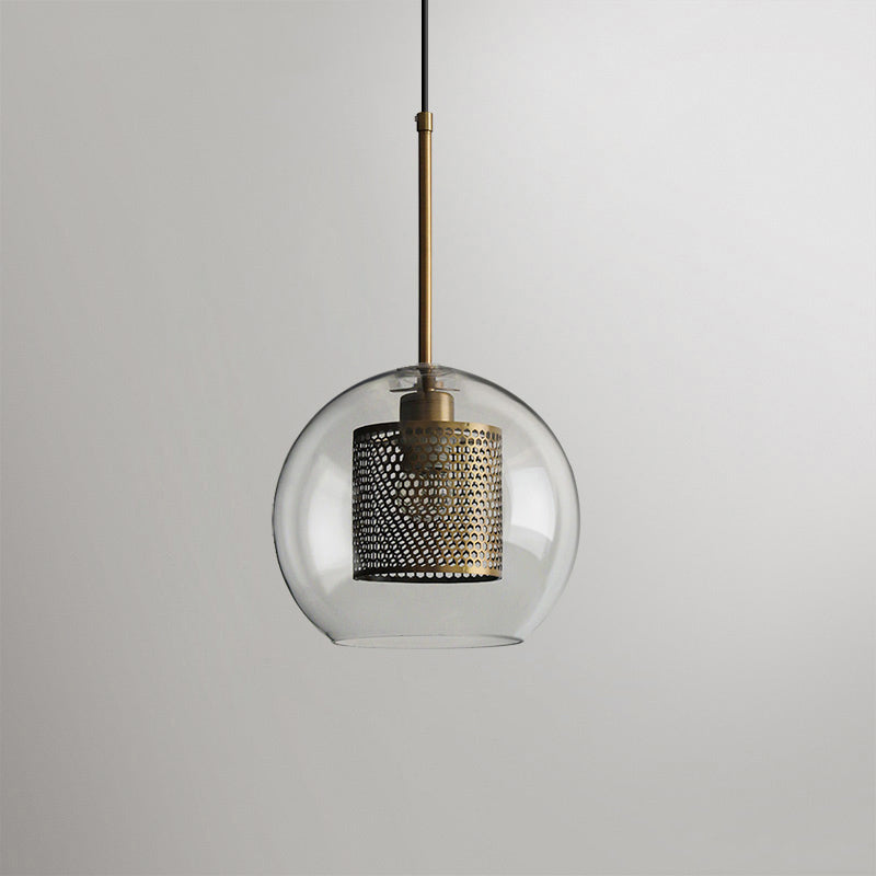 Lustra Suspension en Verre Chiswick pour Salon