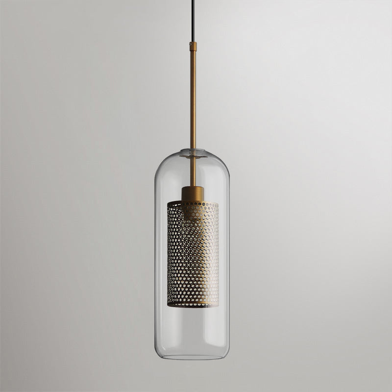 Lustra Suspension en Verre Chiswick pour Salon
