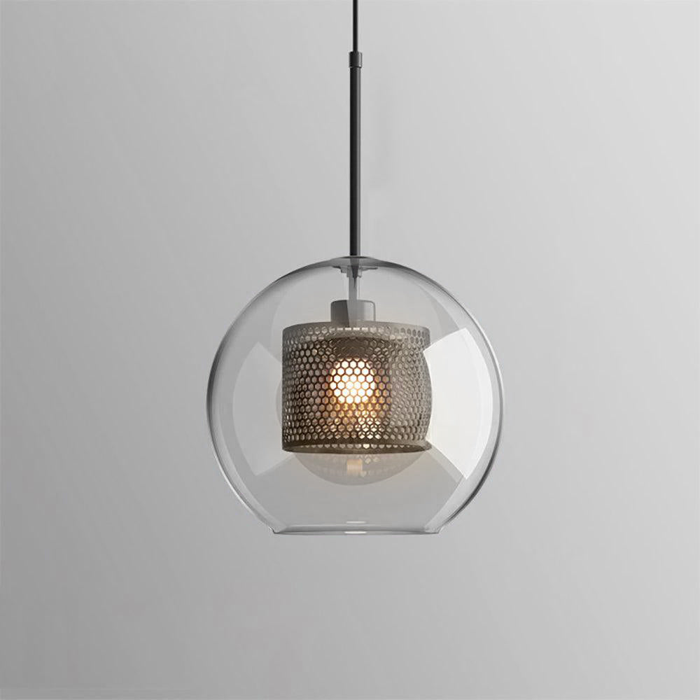 Lustra Suspension en Verre Chiswick pour Salon