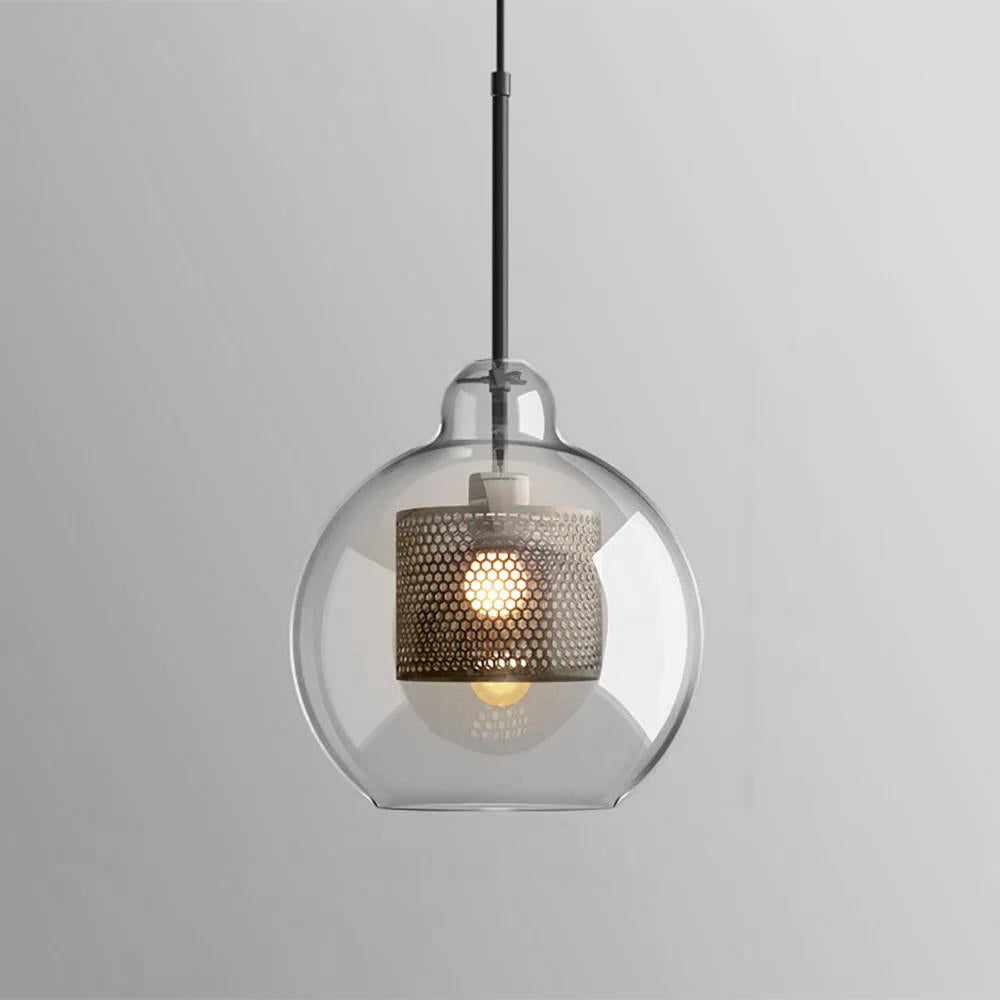 Lustra Suspension en Verre Chiswick pour Salon