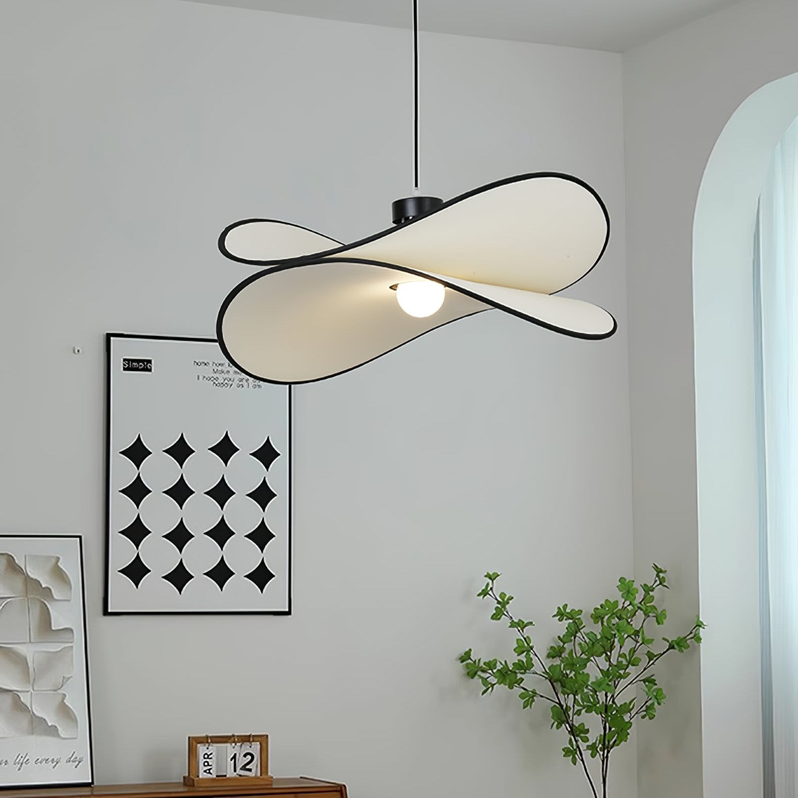 Lioran Suspension Artistique en Tissu