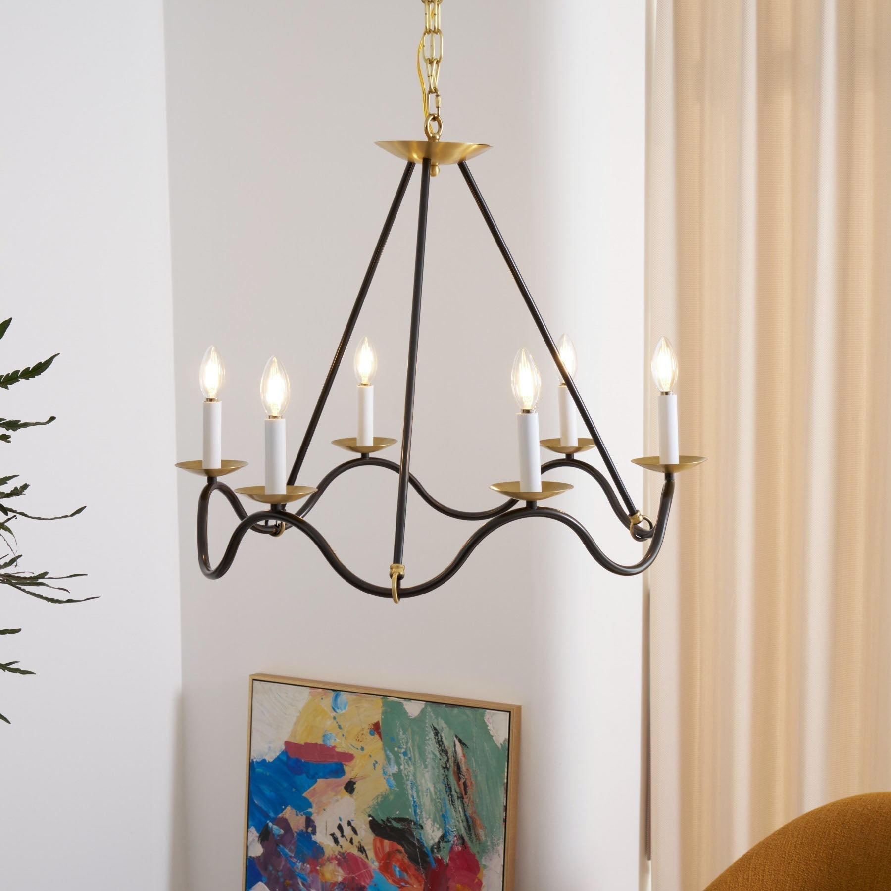 Allirora Lustre Vintage en Laiton Élégant