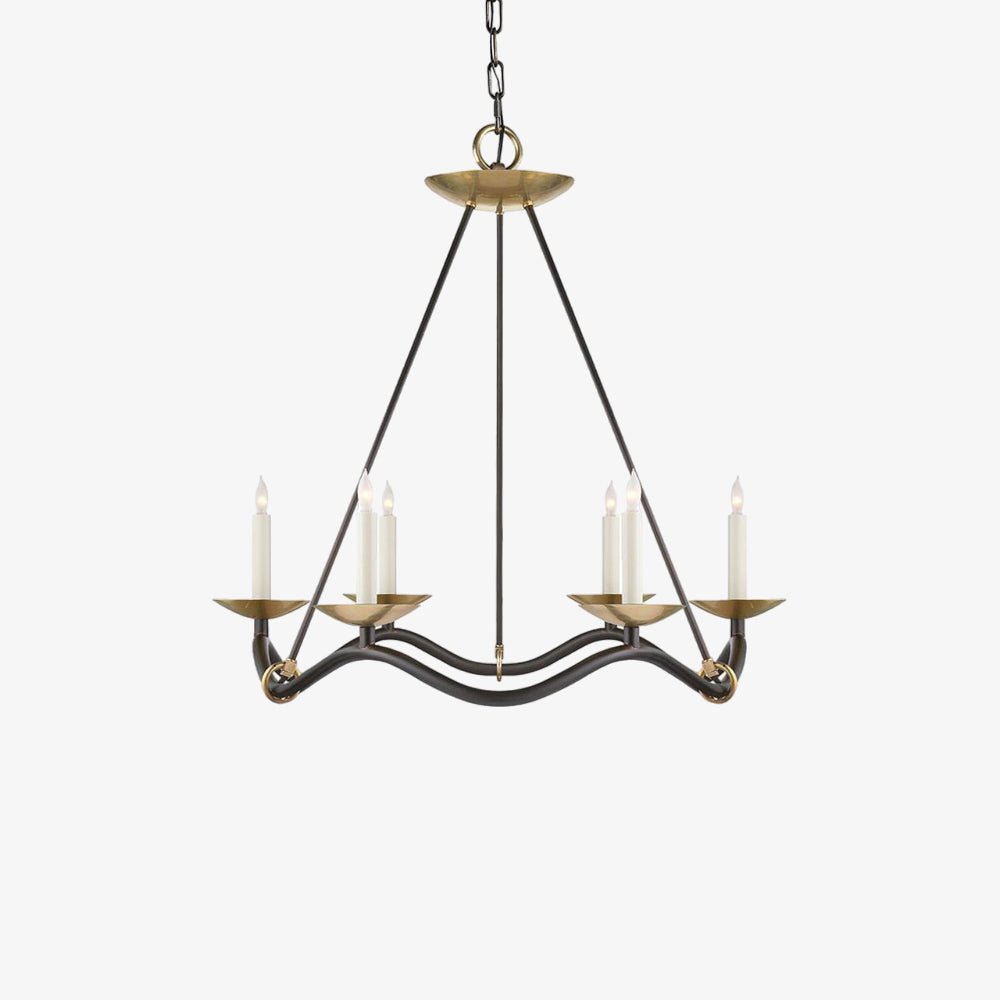 Allirora Lustre Vintage en Laiton Élégant