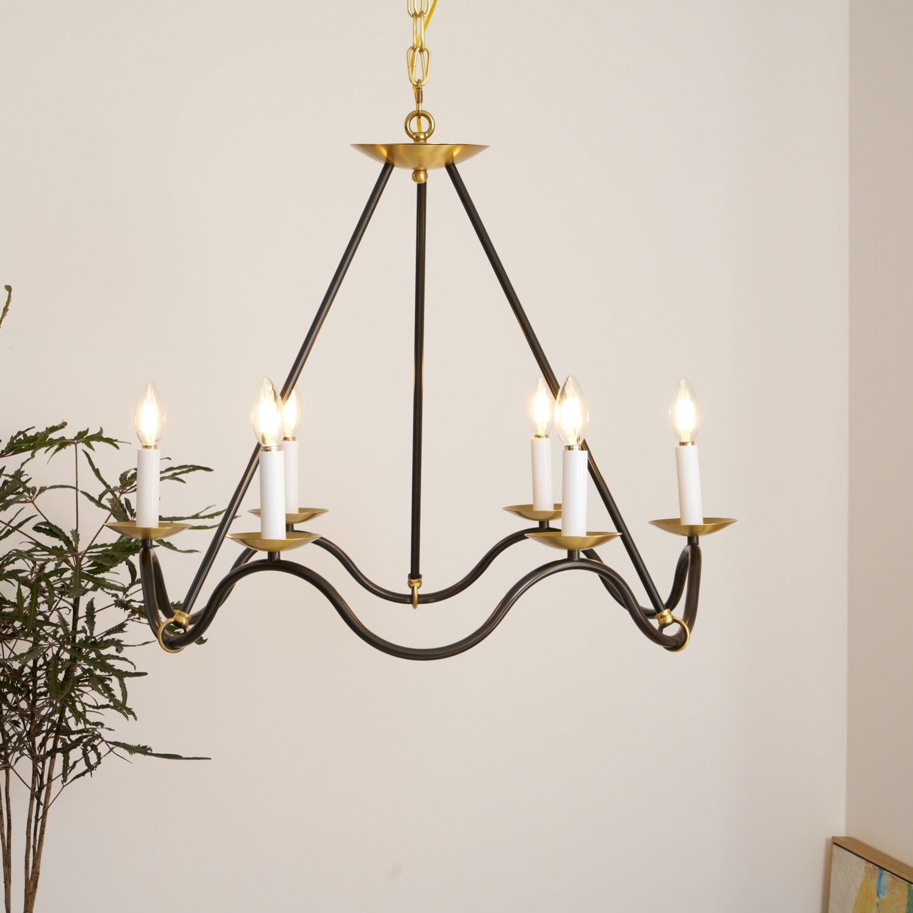 Allirora Lustre Vintage en Laiton Élégant