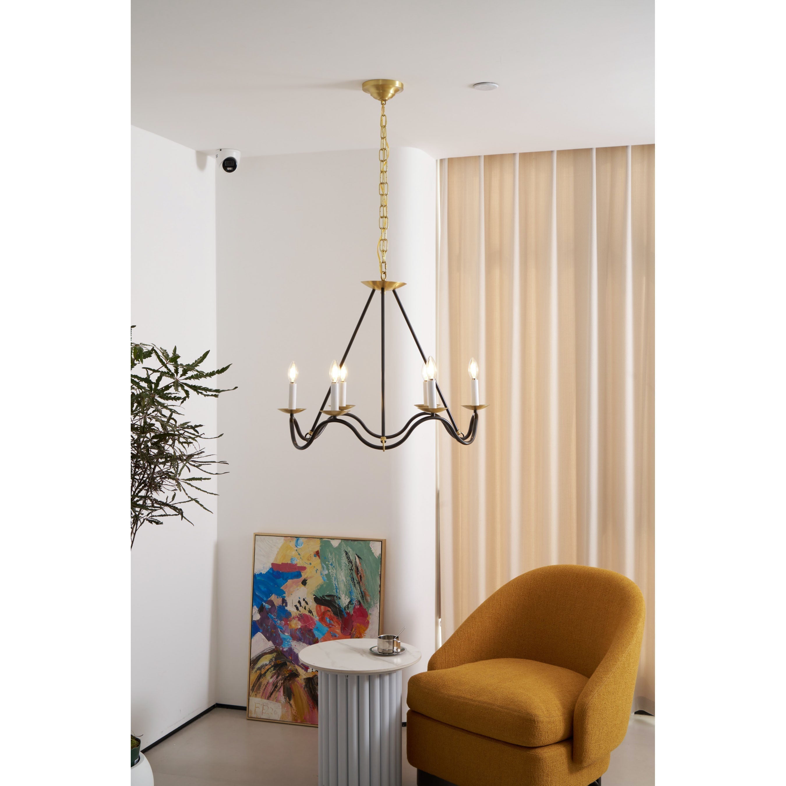 Shine Lustre en Métal de Laiton Industriel Vintage