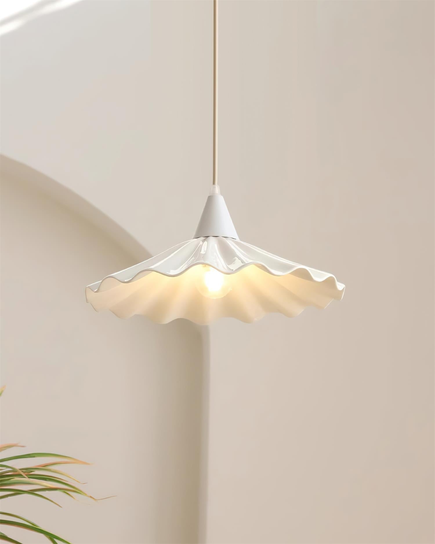 Rivora Suspension Céramique Blanche