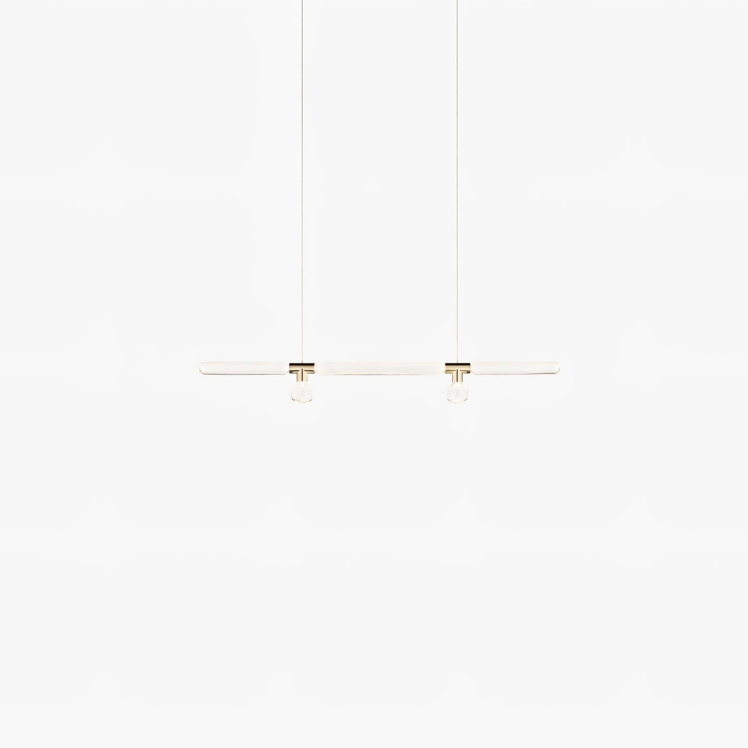Solara Lampe à suspension en cristal cylindrique Cipher contemporaine