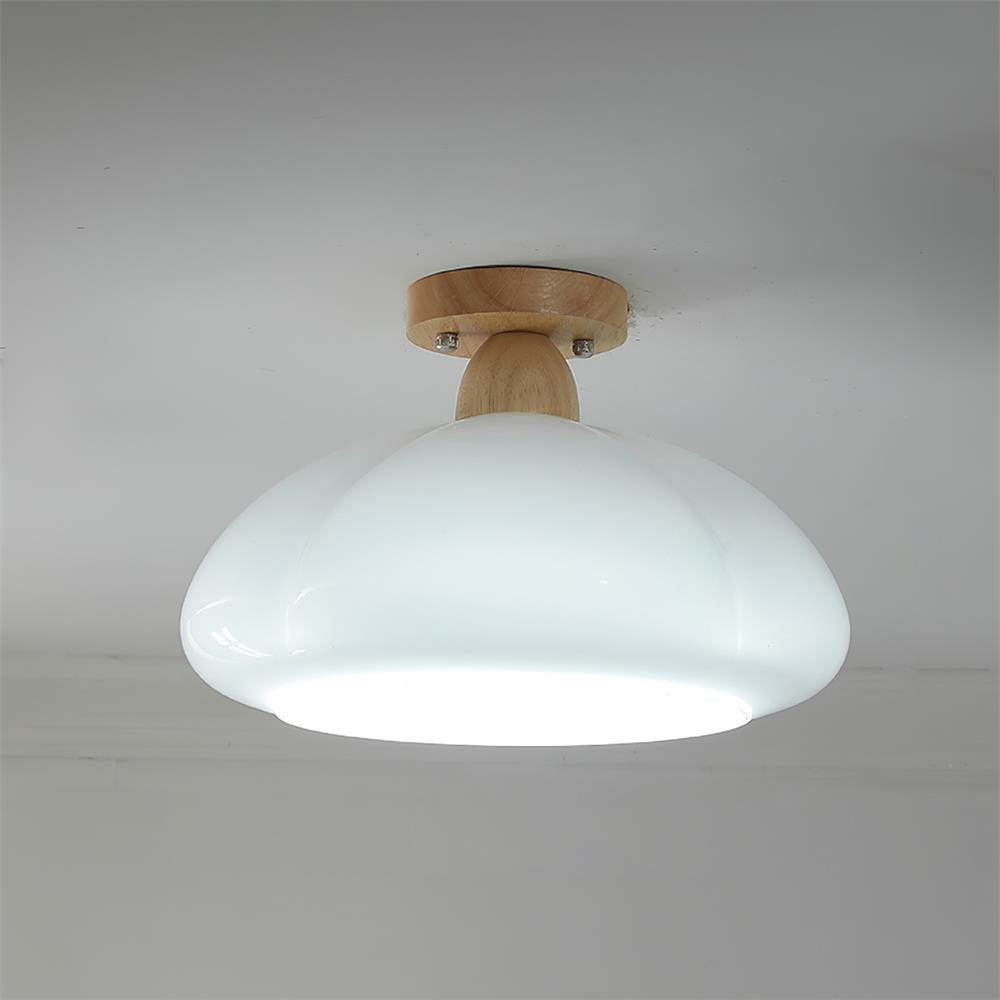 Ambrina Plafonnier Semi-Encastré Verre Ambre