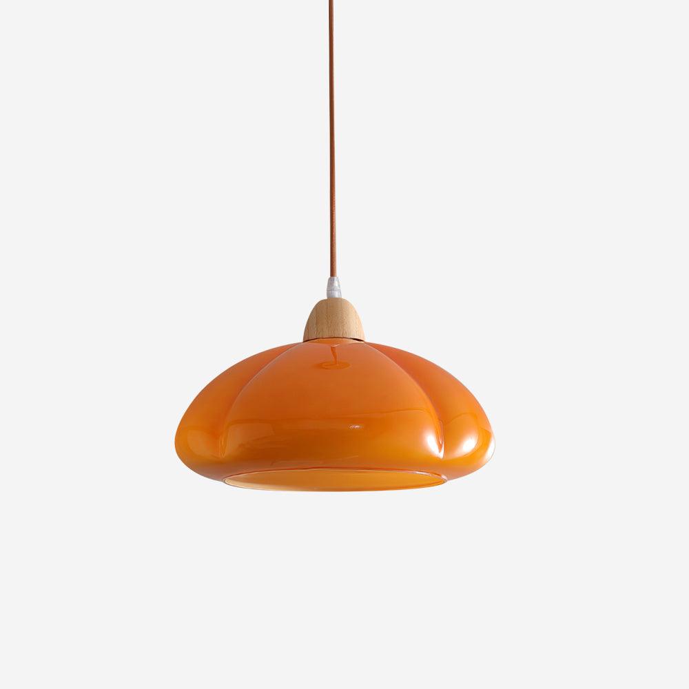 Suspension Arrondi Verre Ombre Bois Espiègle Moderne
