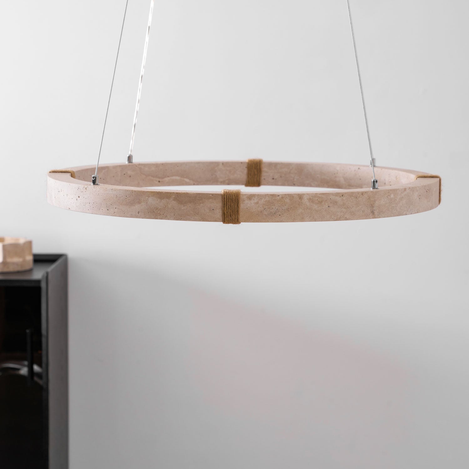 Alsilis Lustre Minimaliste en Travertin