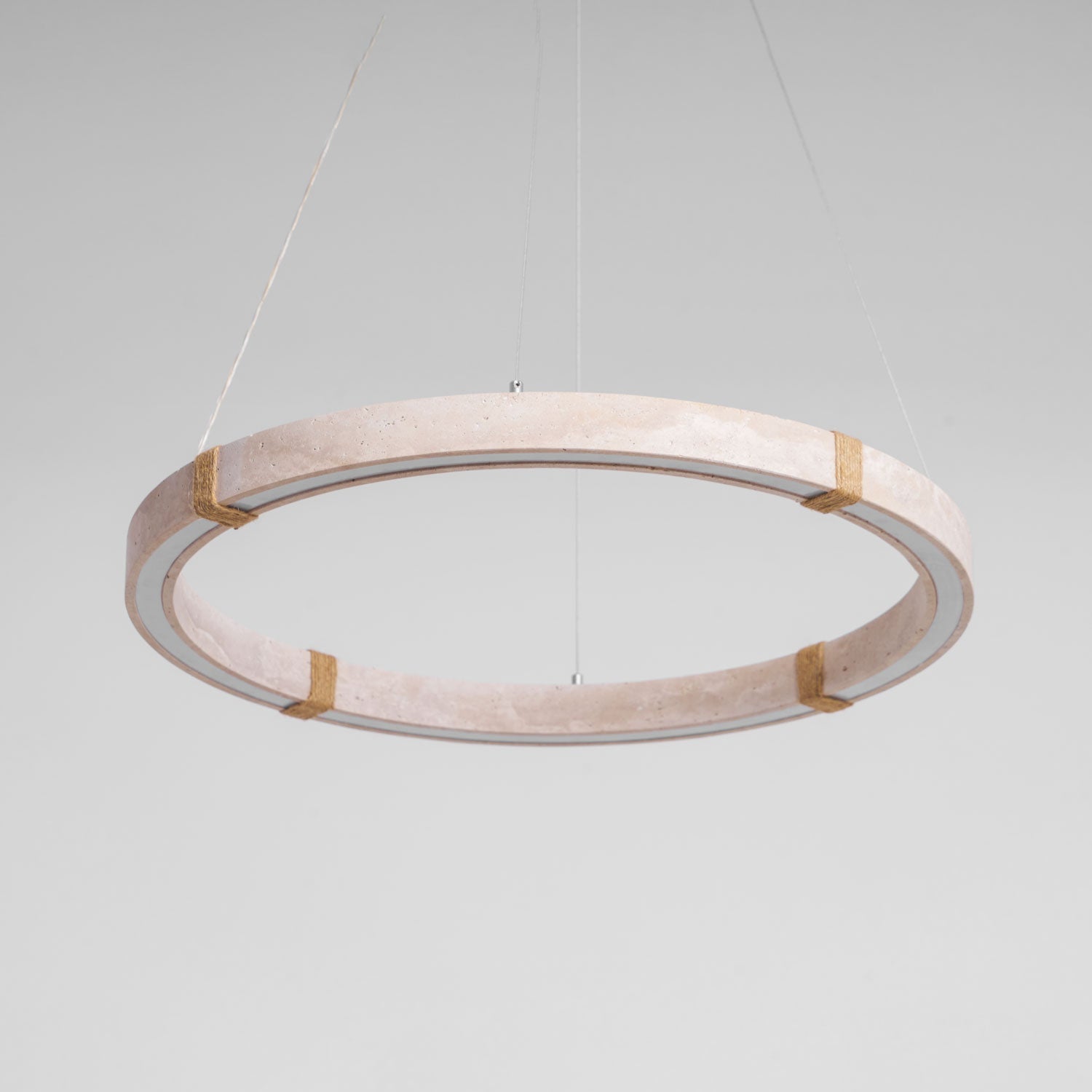 Alsilis Lustre Minimaliste en Travertin