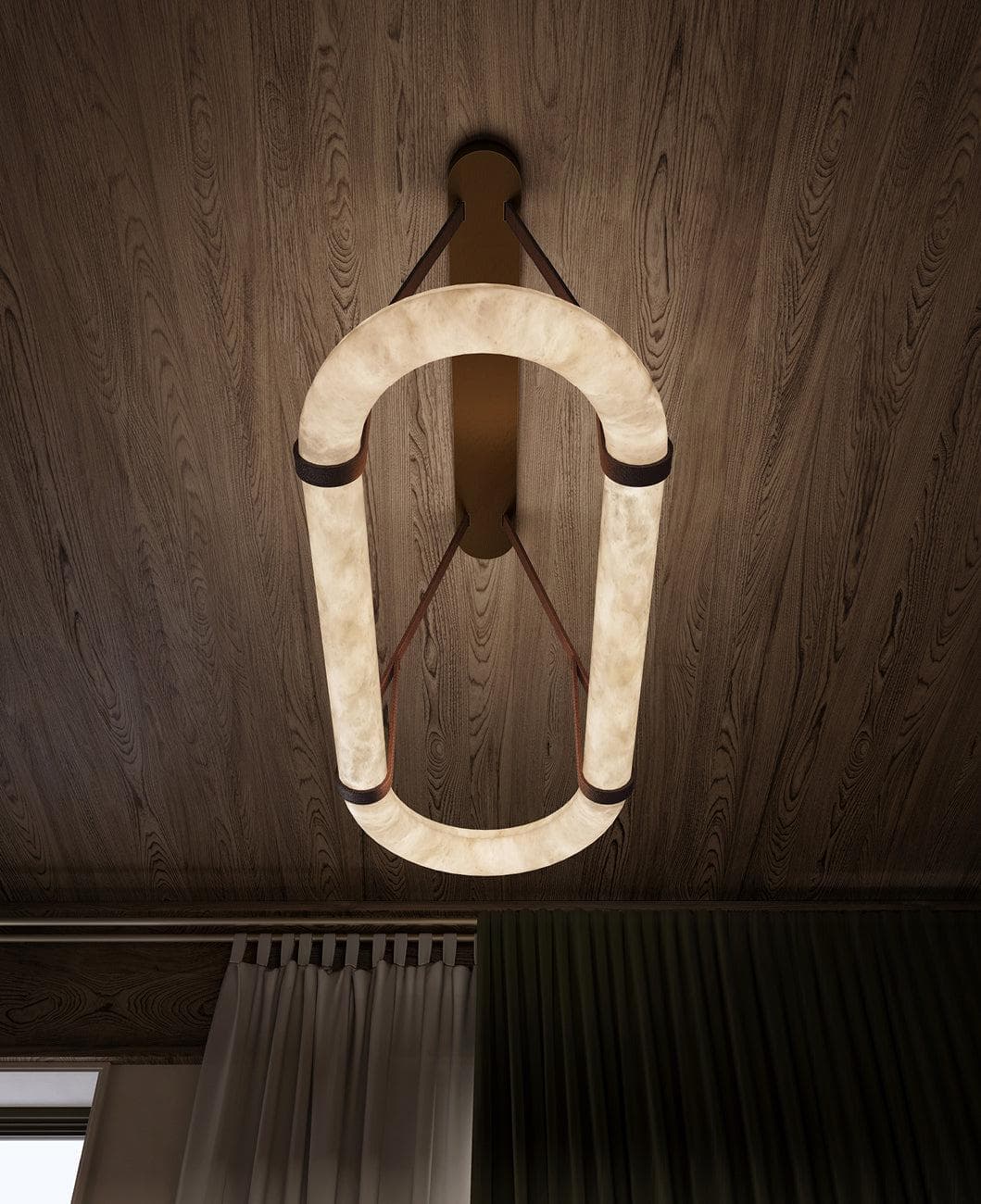 Nerina Albâtre Pendentif Lumière