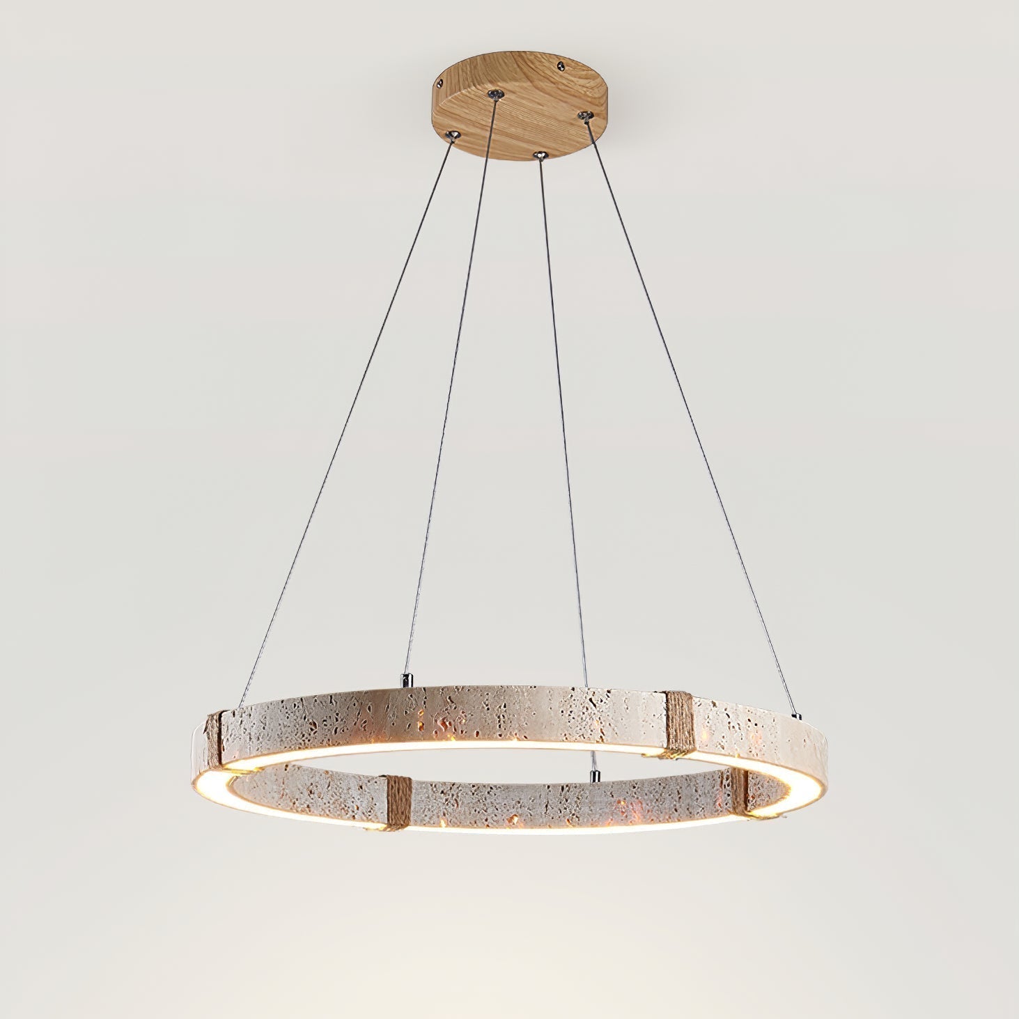Alsilis Lustre Minimaliste en Travertin