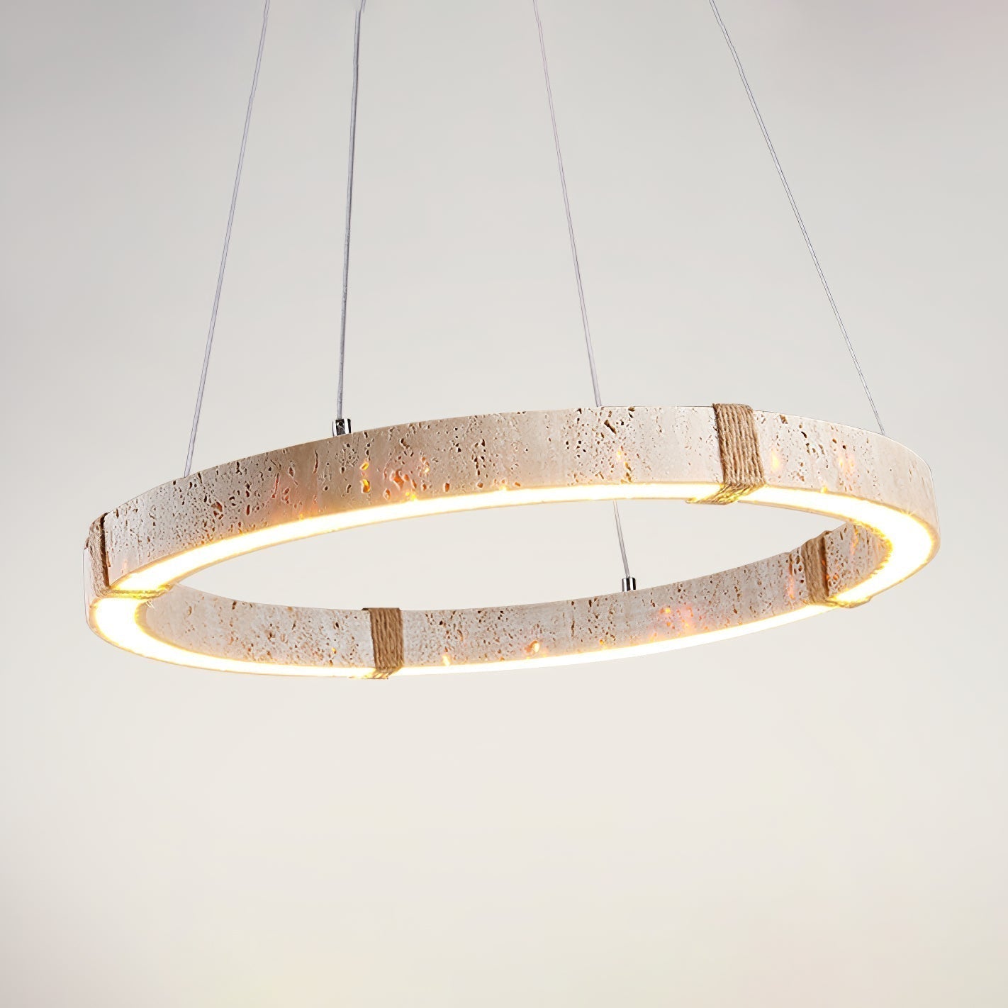 Alsilis Lustre Minimaliste en Travertin