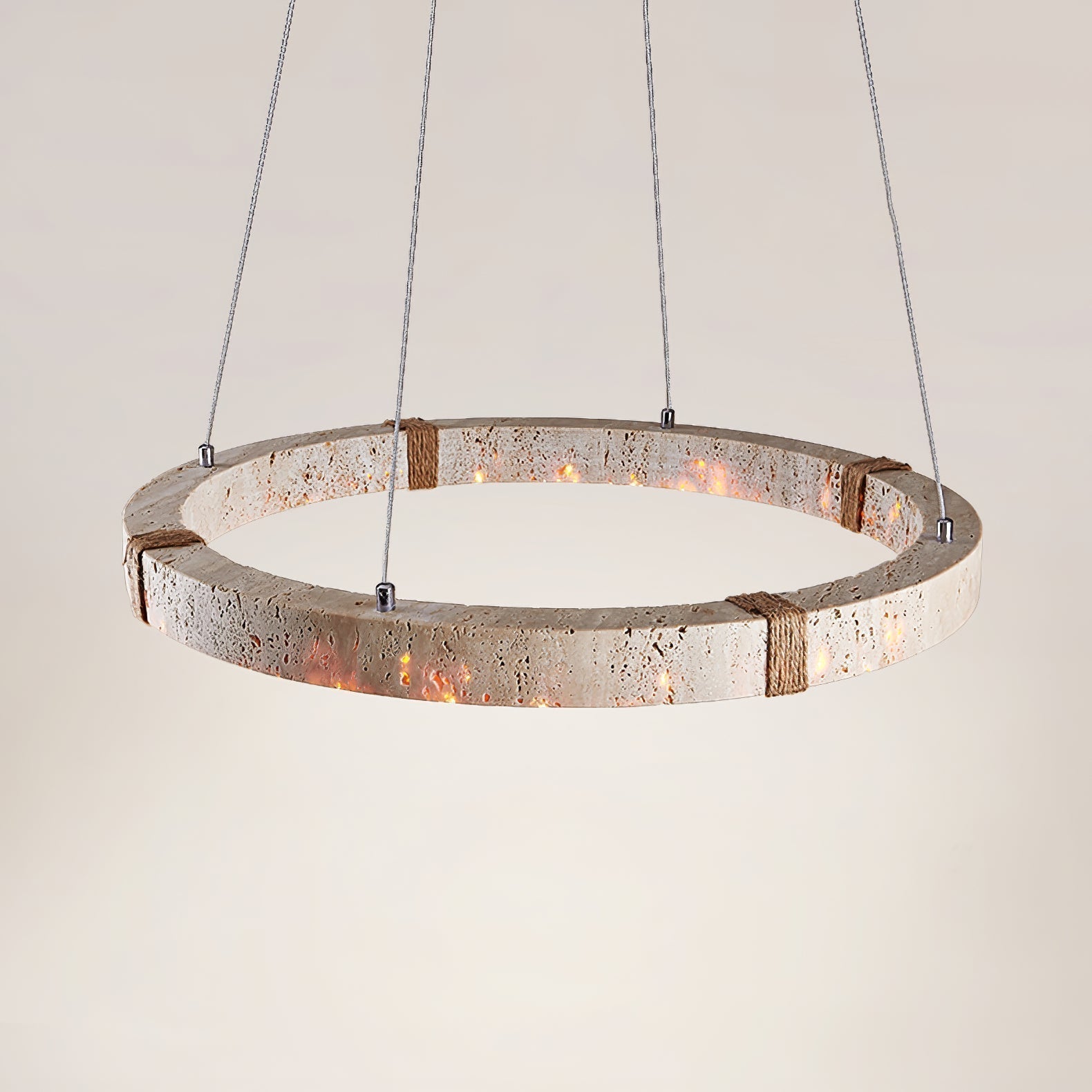 Alsilis Lustre Minimaliste en Travertin
