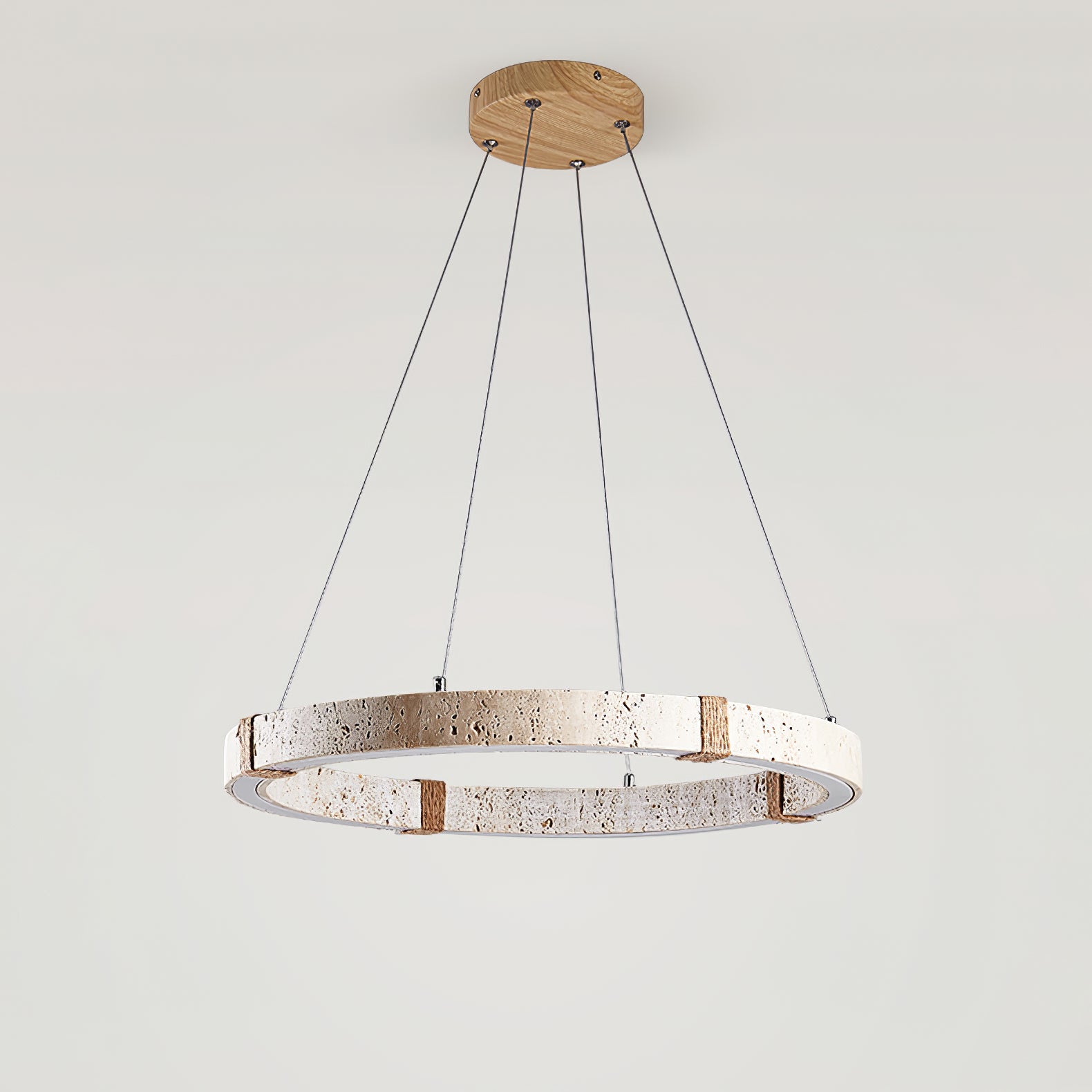 Alsilis Lustre Minimaliste en Travertin
