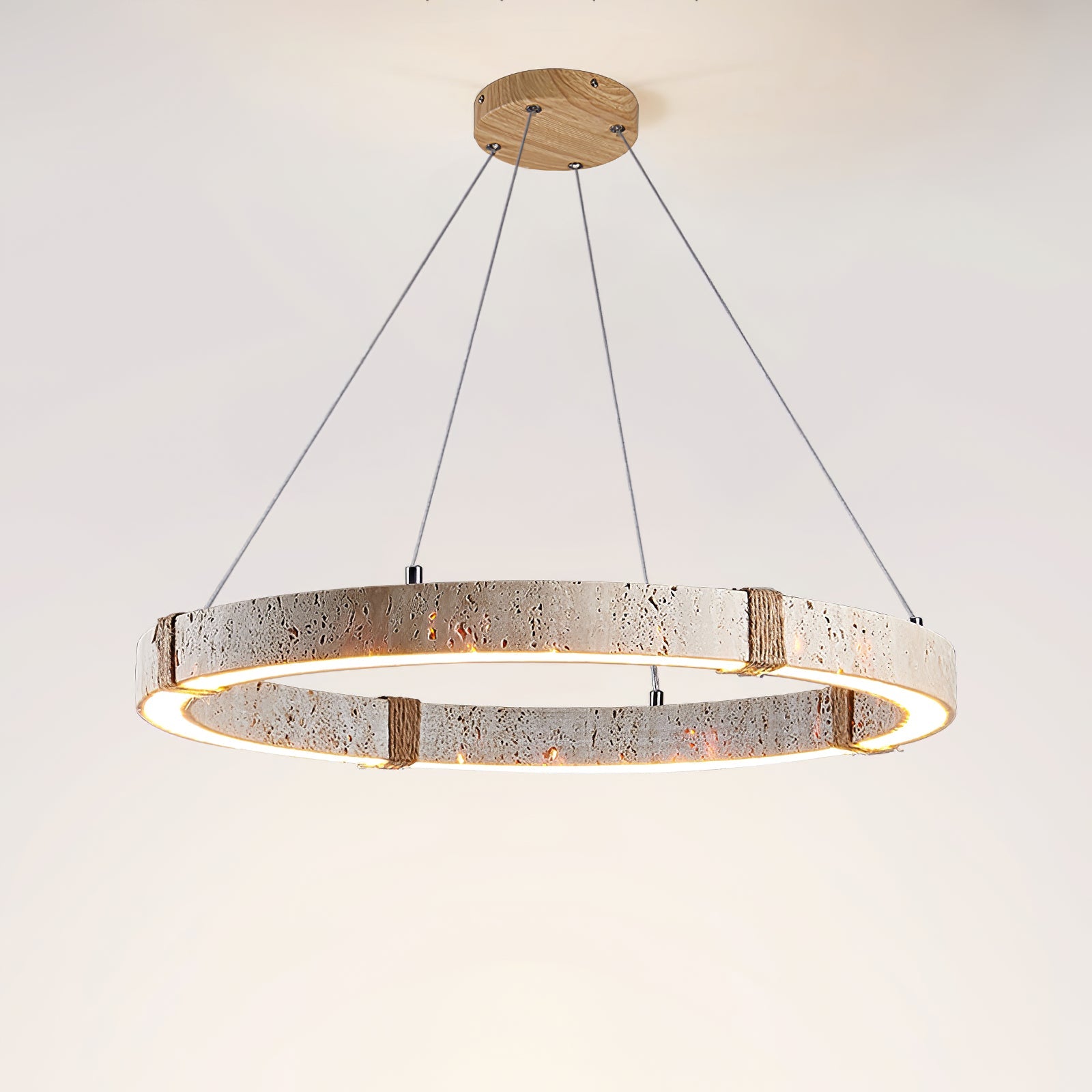 Alsilis Lustre Minimaliste en Travertin