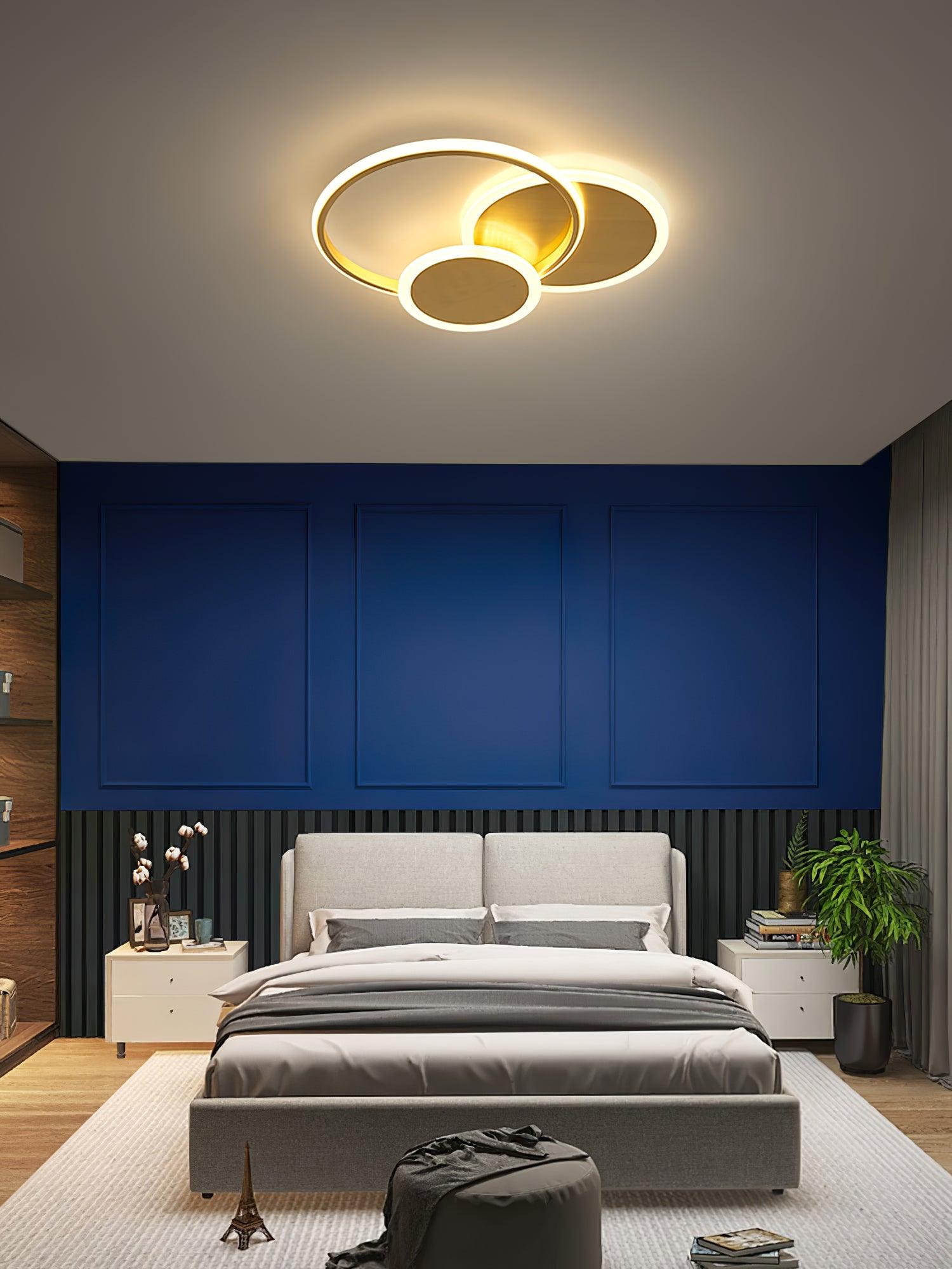 Veraee Lampe de Plafond LED Art Cercles