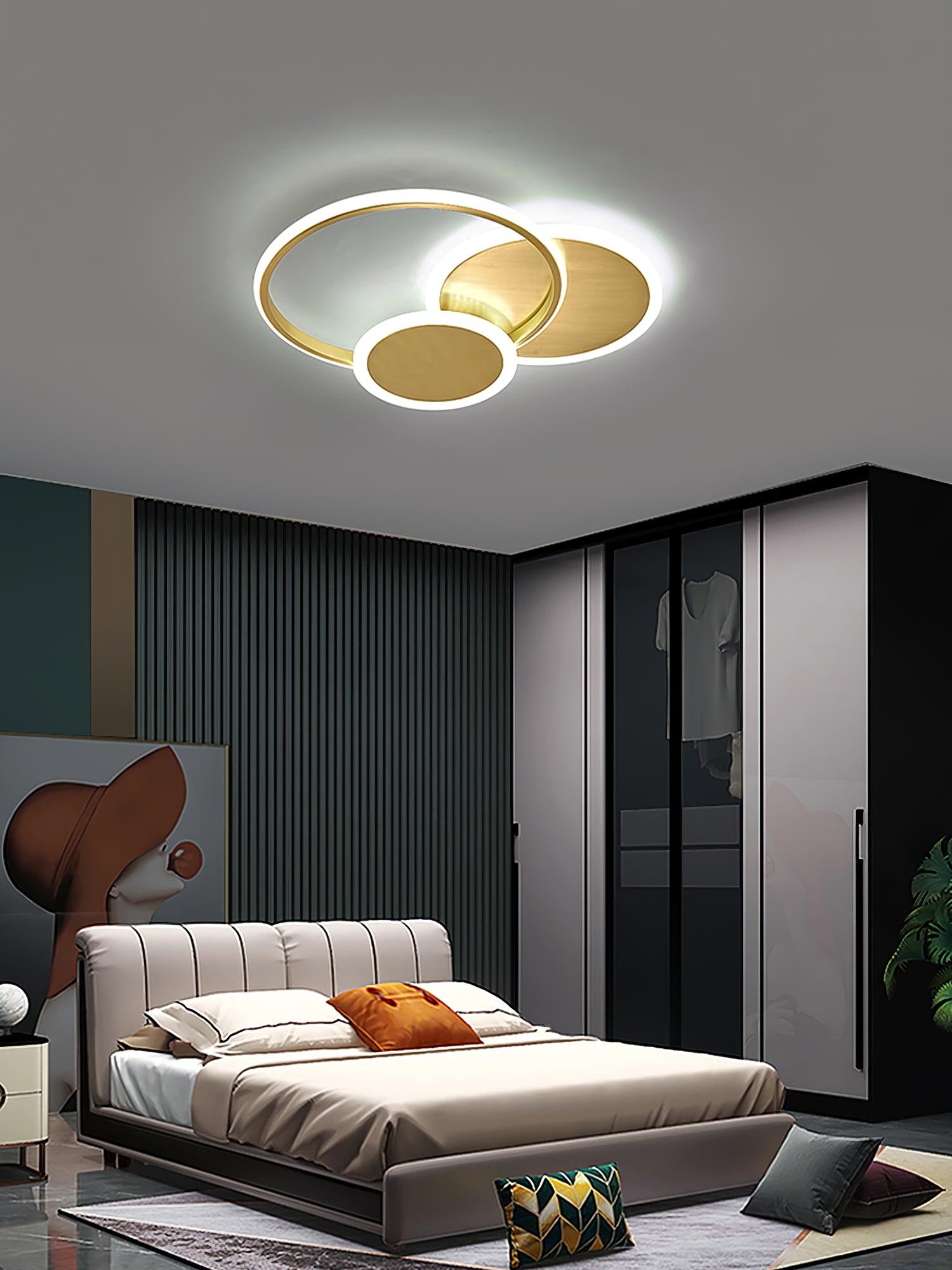 Veraee Lampe de Plafond LED Art Cercles