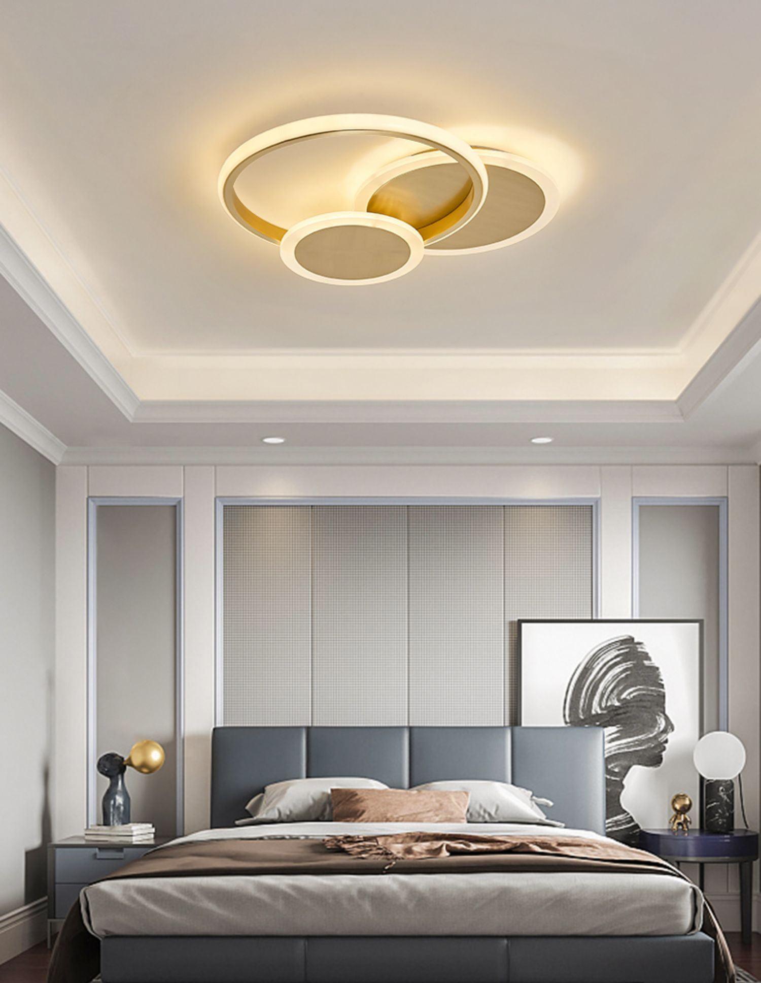 Veraee Lampe de Plafond LED Art Cercles