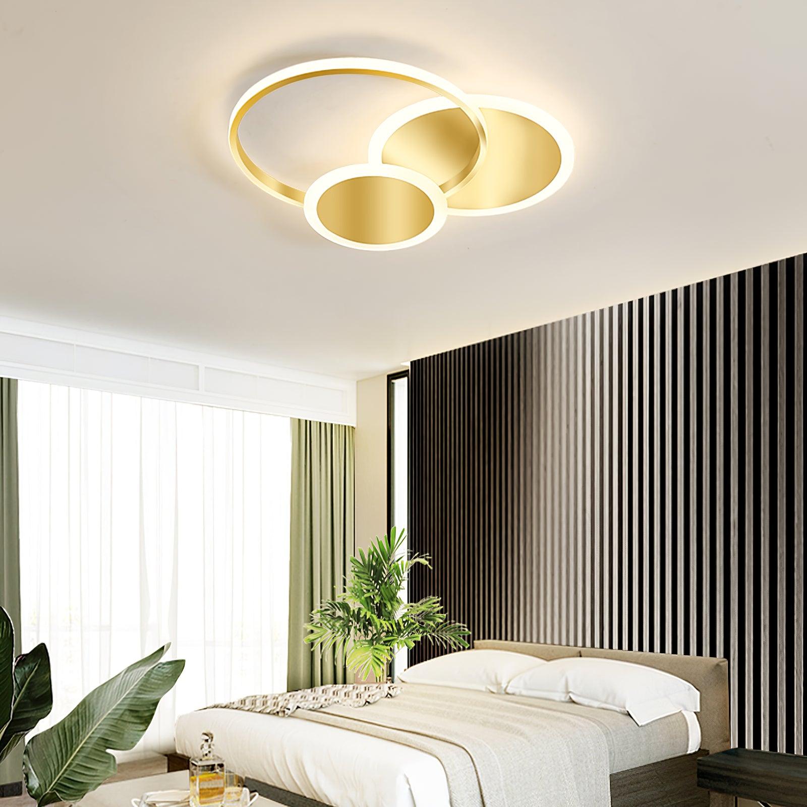 Veraee Lampe de Plafond LED Art Cercles