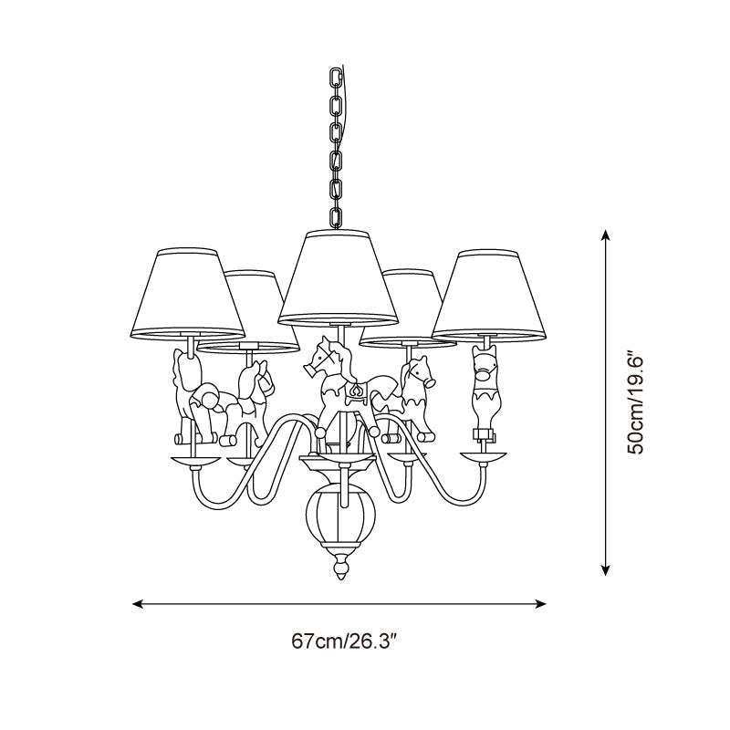 Delfio Lustre Carrousel
