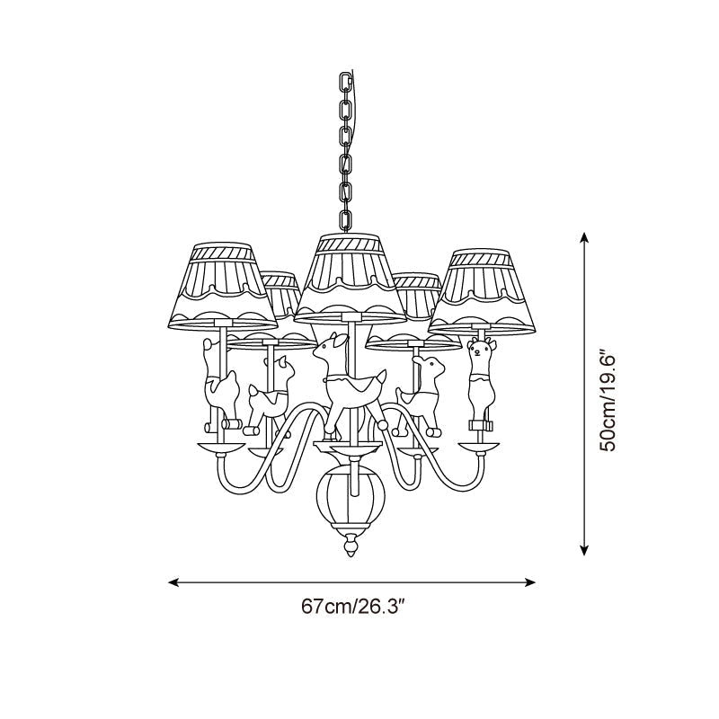 Delfio Lustre Carrousel