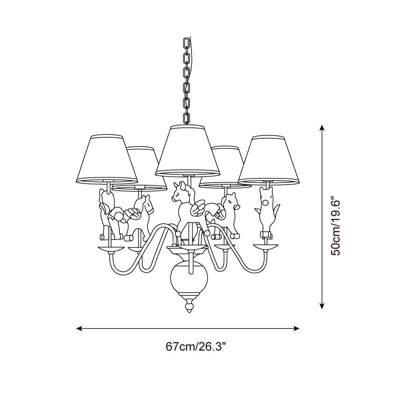 Delfio Lustre Carrousel