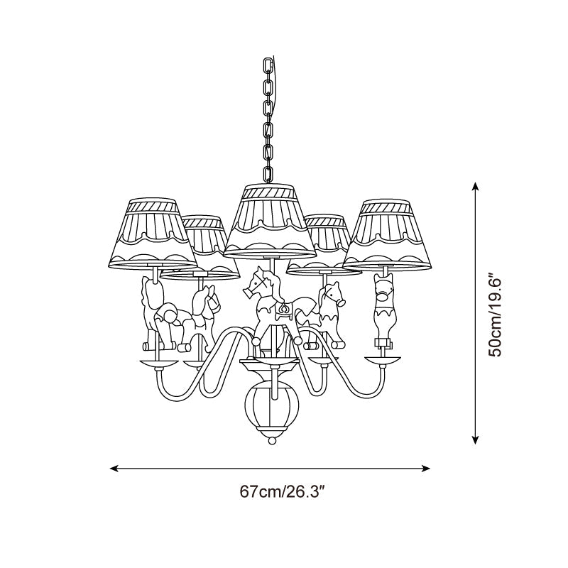 Delfio Lustre Carrousel