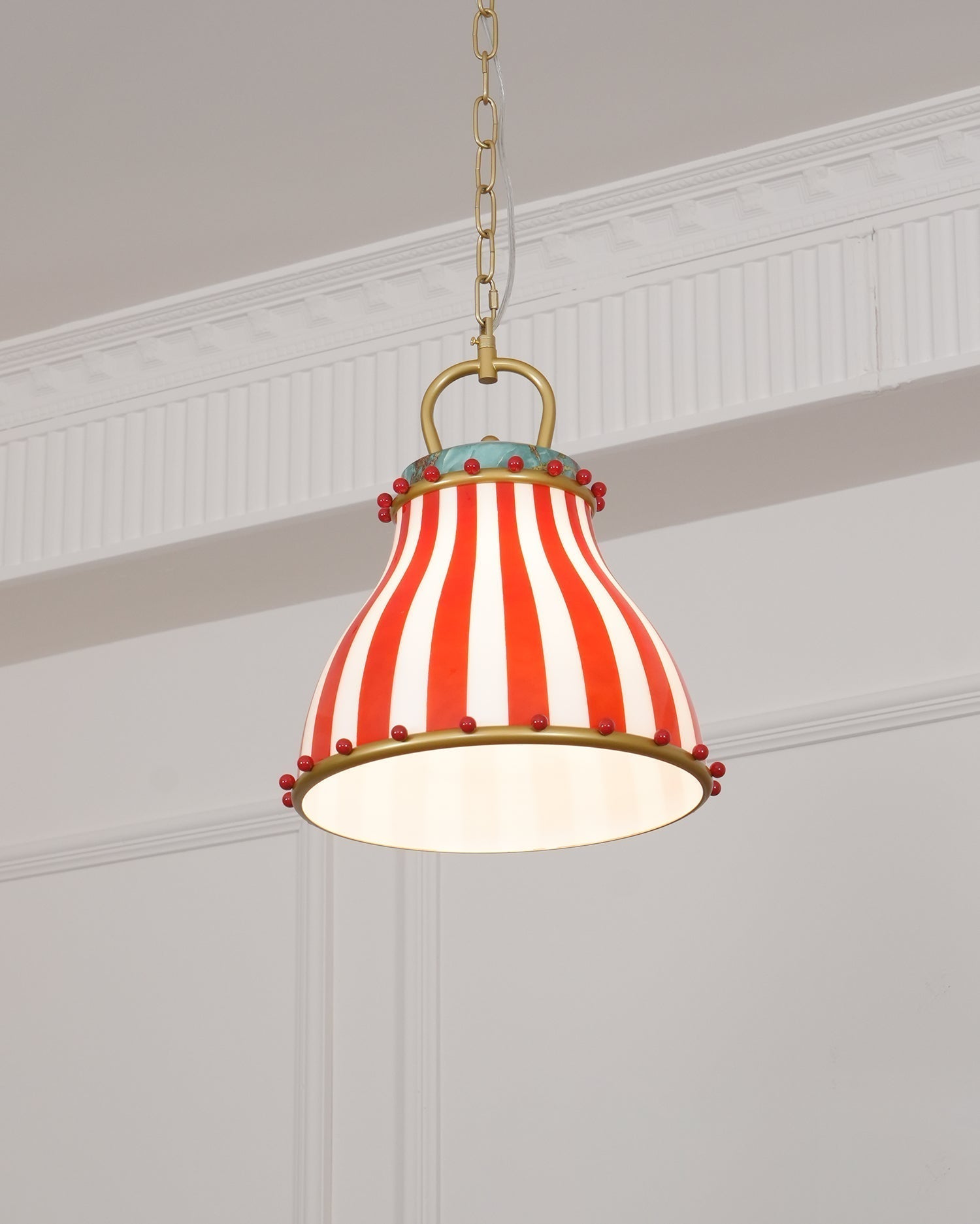 Flick Suspension en Verre Rayures Rouges et Blanches