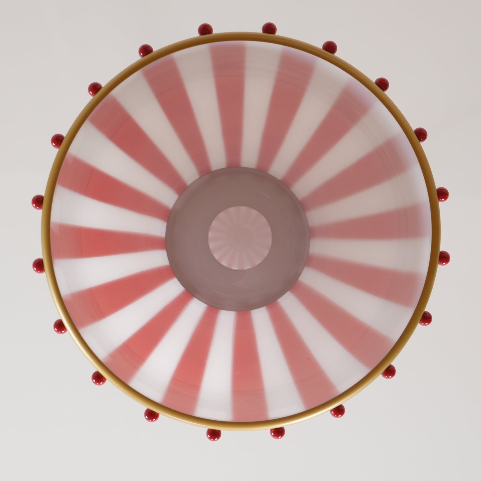 Flick Suspension en Verre Rayures Rouges et Blanches