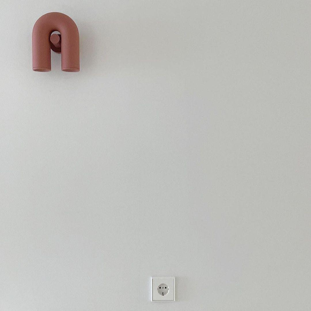 Vayla Arc Minimaliste LED Applique Murale Noir Rouge Bleu
