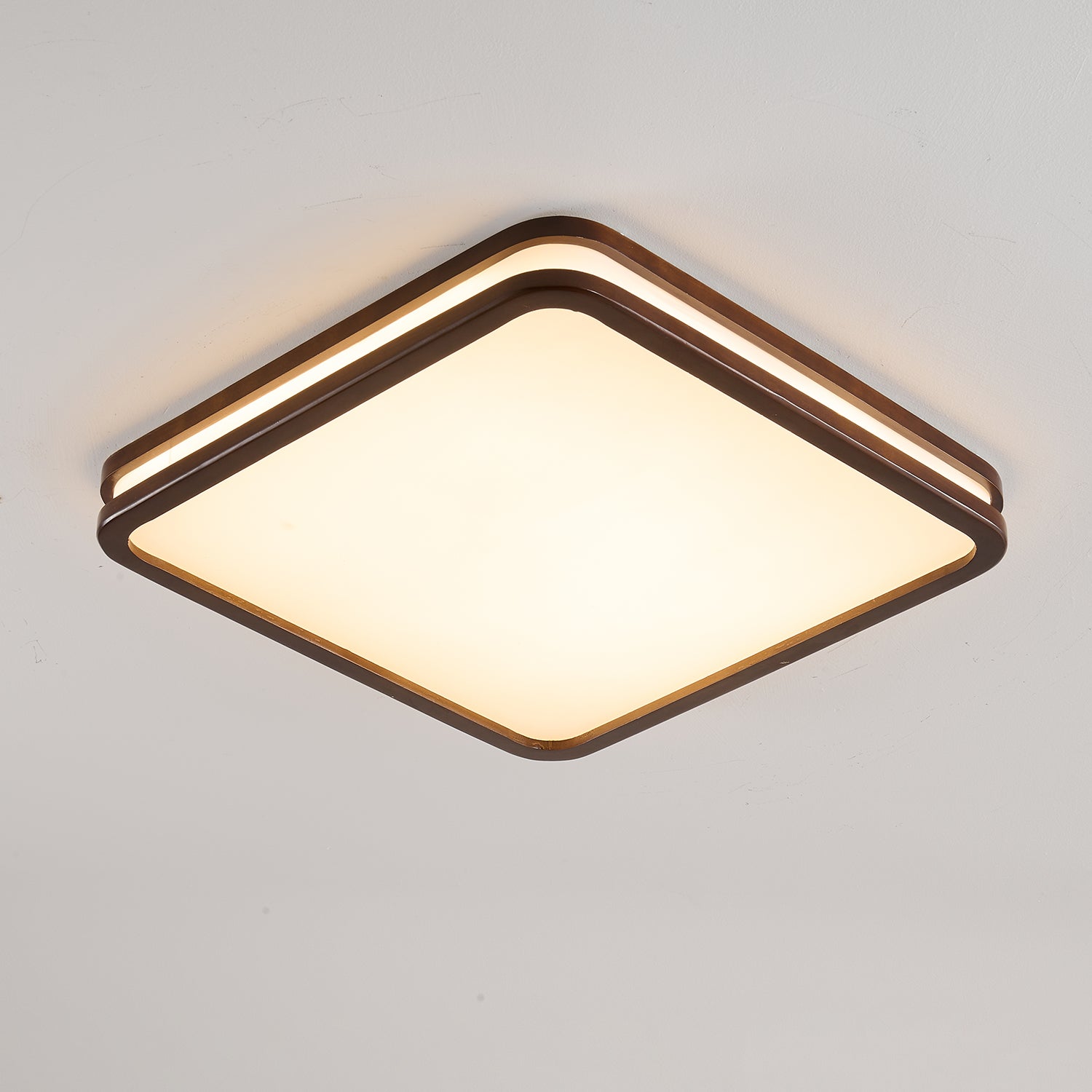 Nysilos Lampe Plafonnier Moderne Minimaliste en Bois