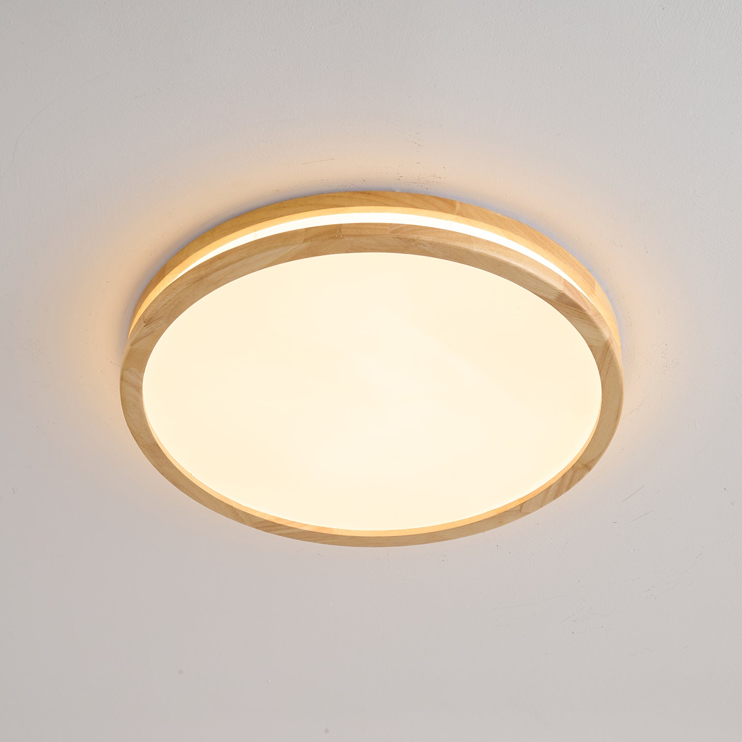 Nysilos Lampe Plafonnier Moderne Minimaliste en Bois