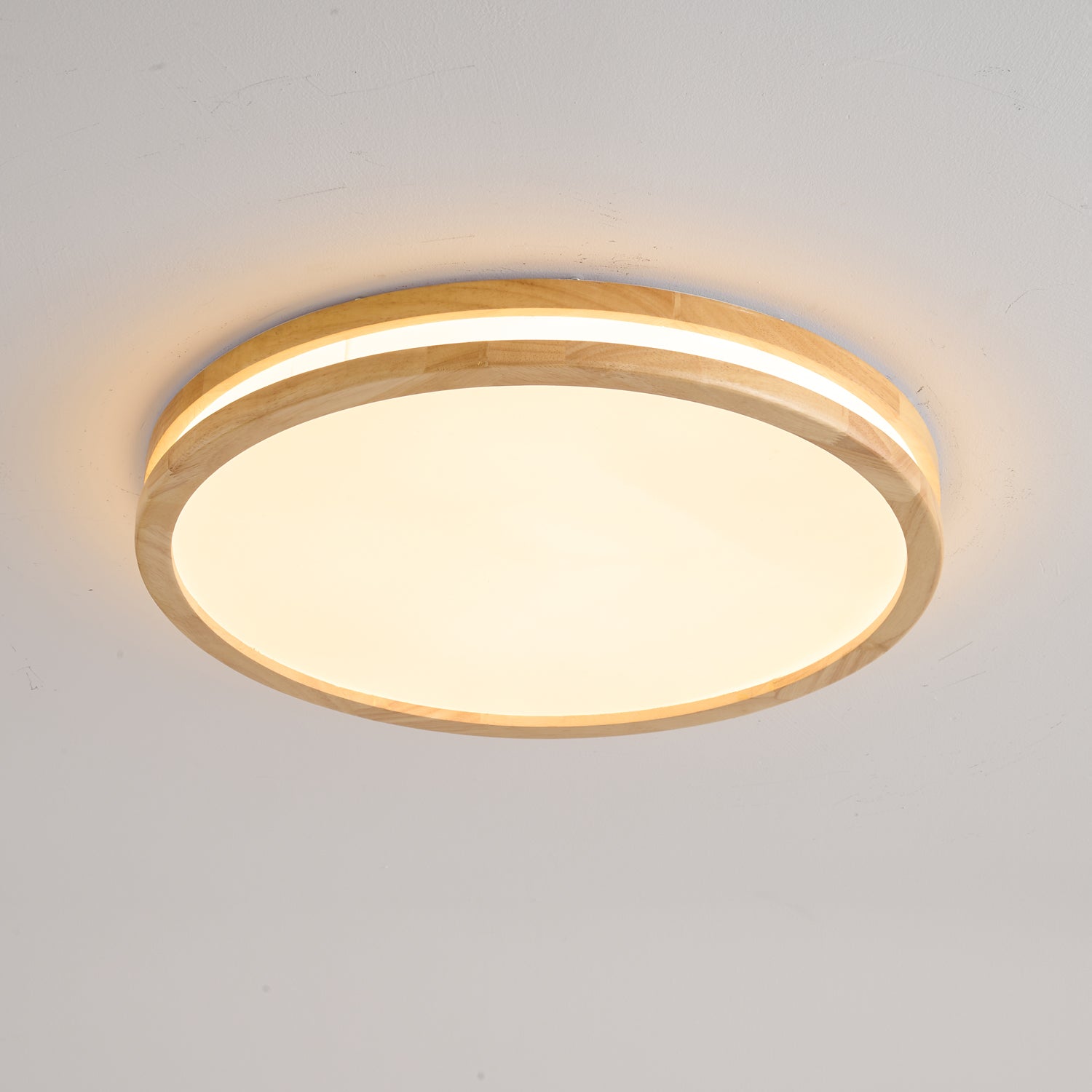 Nysilos Lampe Plafonnier Moderne Minimaliste en Bois