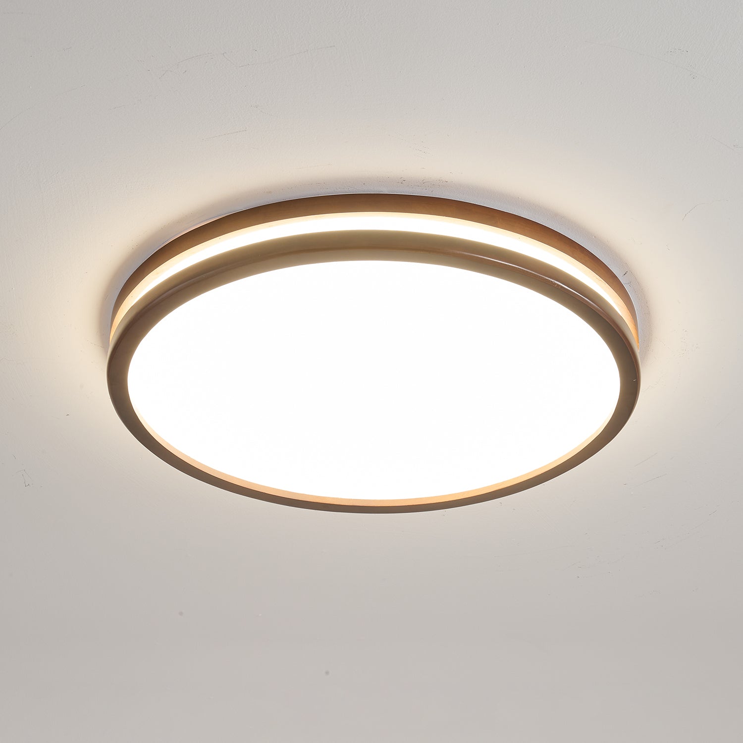 Nysilos Lampe Plafonnier Moderne Minimaliste en Bois