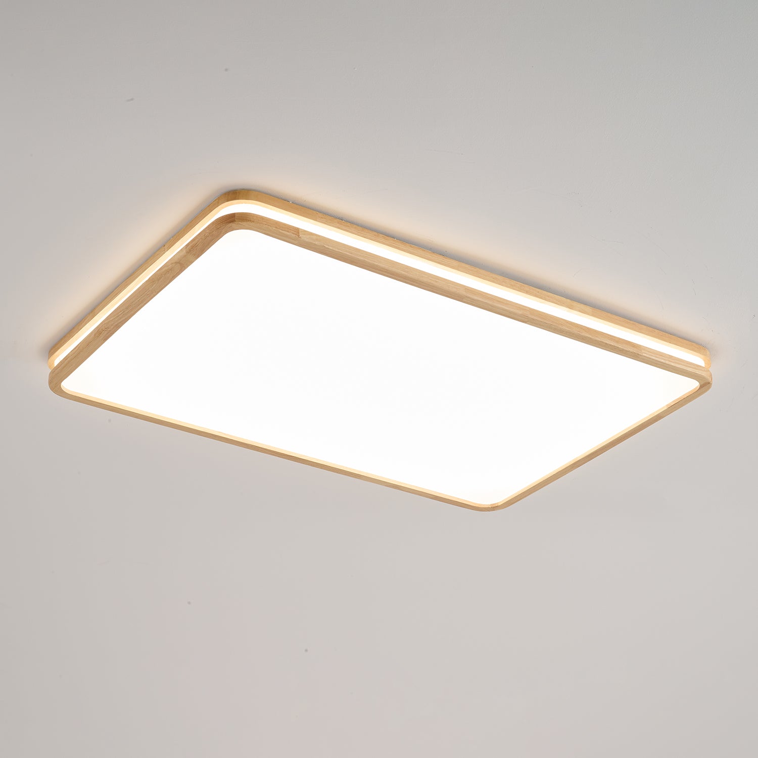 Nysilos Lampe Plafonnier Moderne Minimaliste en Bois