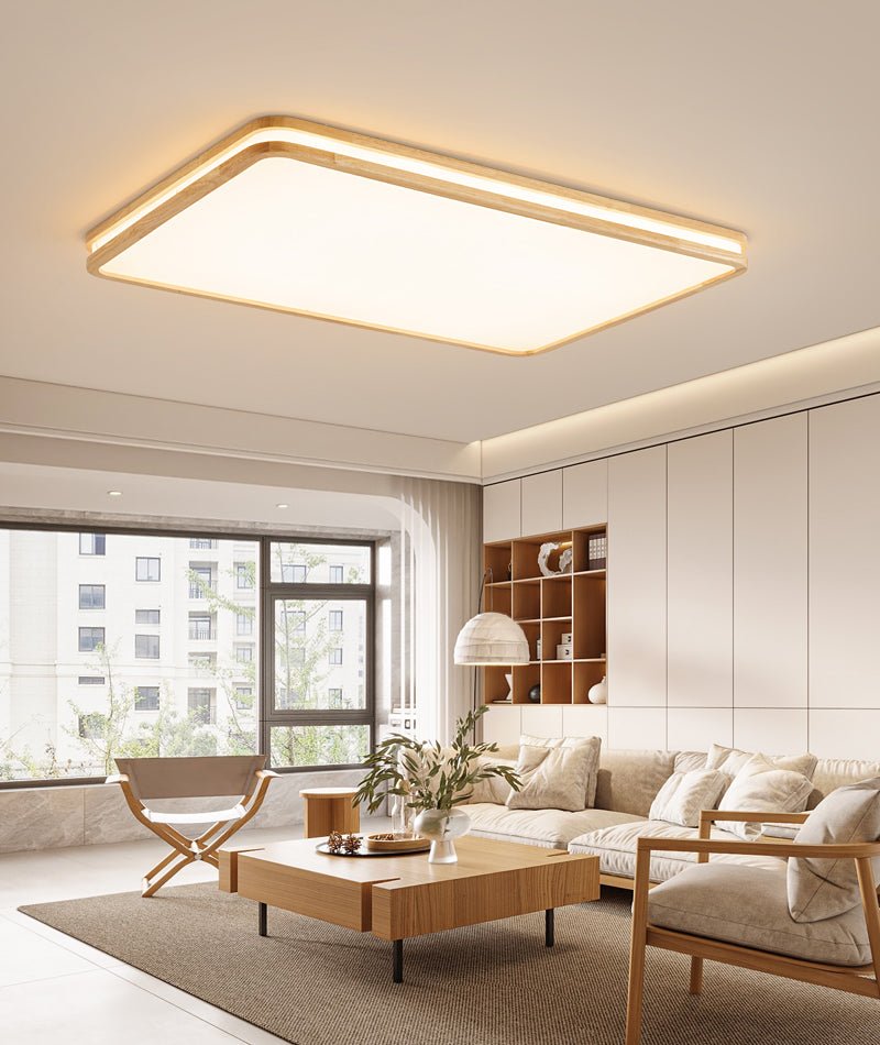Nysilos Lampe Plafonnier Moderne Minimaliste en Bois