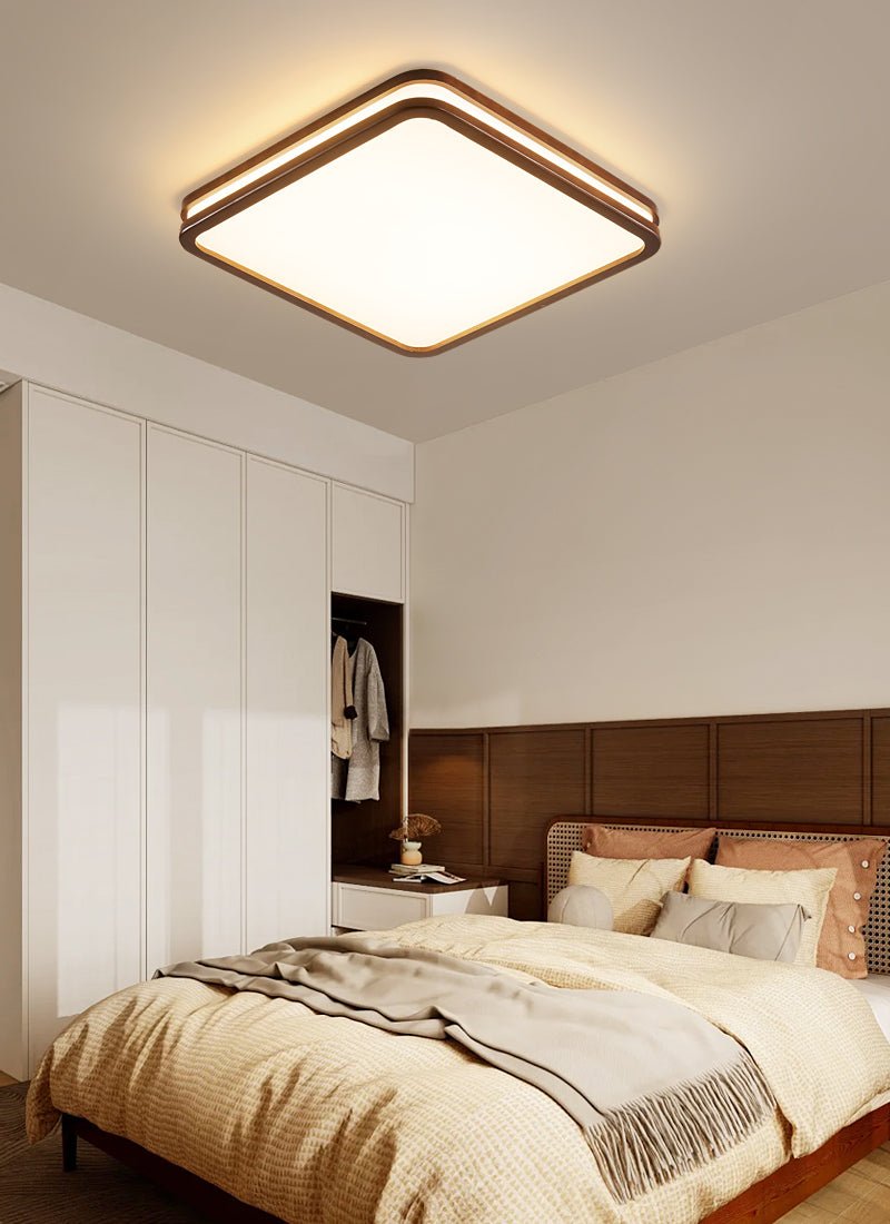 Nysilos Lampe Plafonnier Moderne Minimaliste en Bois