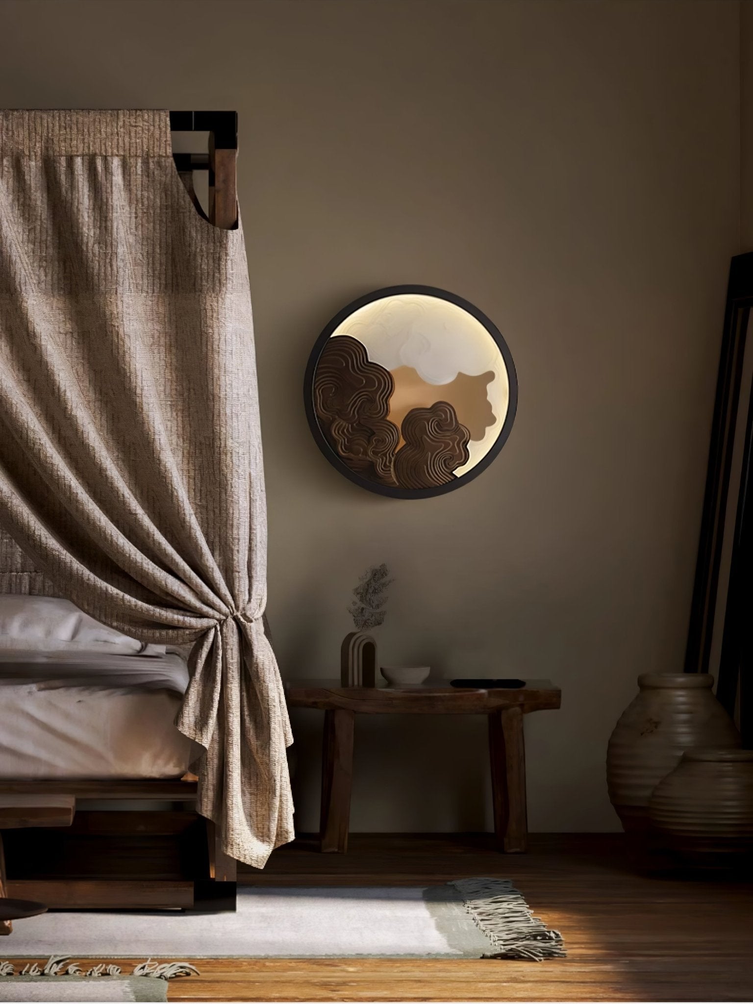 Grayson Applique Murale en Bois Moderne